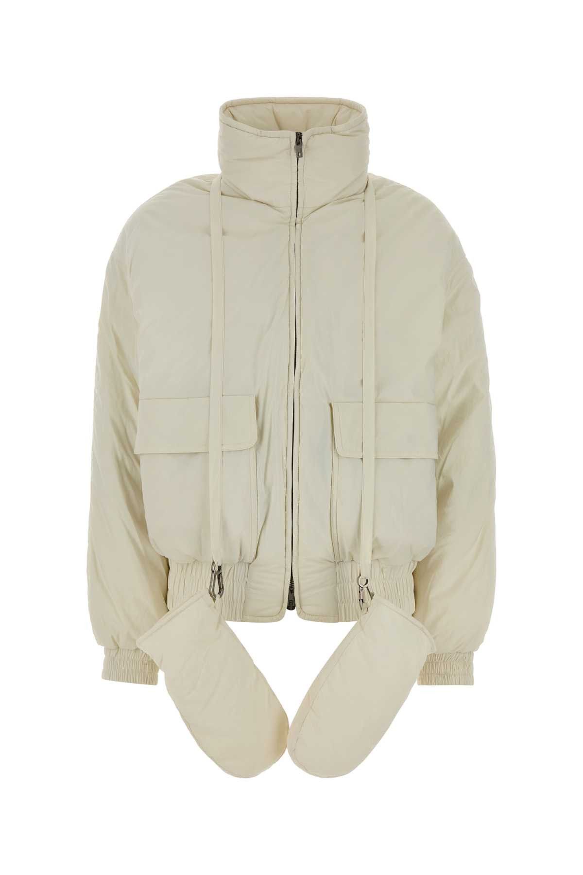 Golden Goose Ivory Nylon Padded Jacket Size S / US 4 / IT 40 - 1 Thumbnail