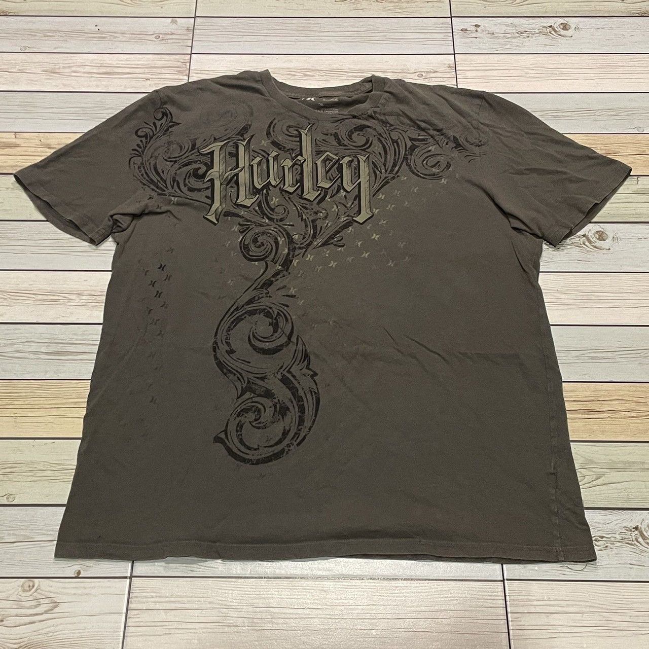 Affliction × Hurley × Tapout Rare Hurley Wings Cross Tee Y2K Affliction Style Size US XL / EU 56 / 4 - 1 Thumbnail