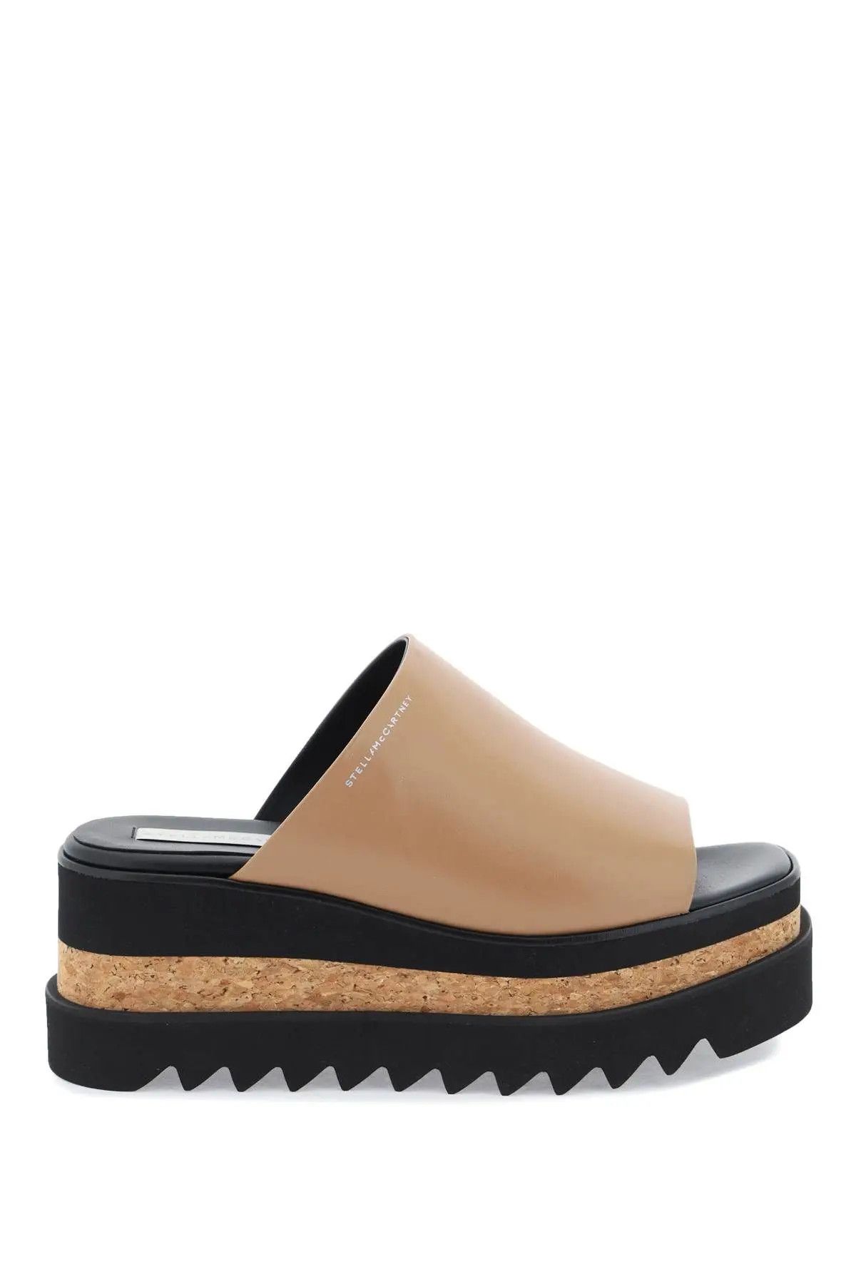 image of Stella Mccartney O1S22I1N1223 Sneak-Elyse Platform Mule Shoess In Beige Black Shoes, Women's (Size 