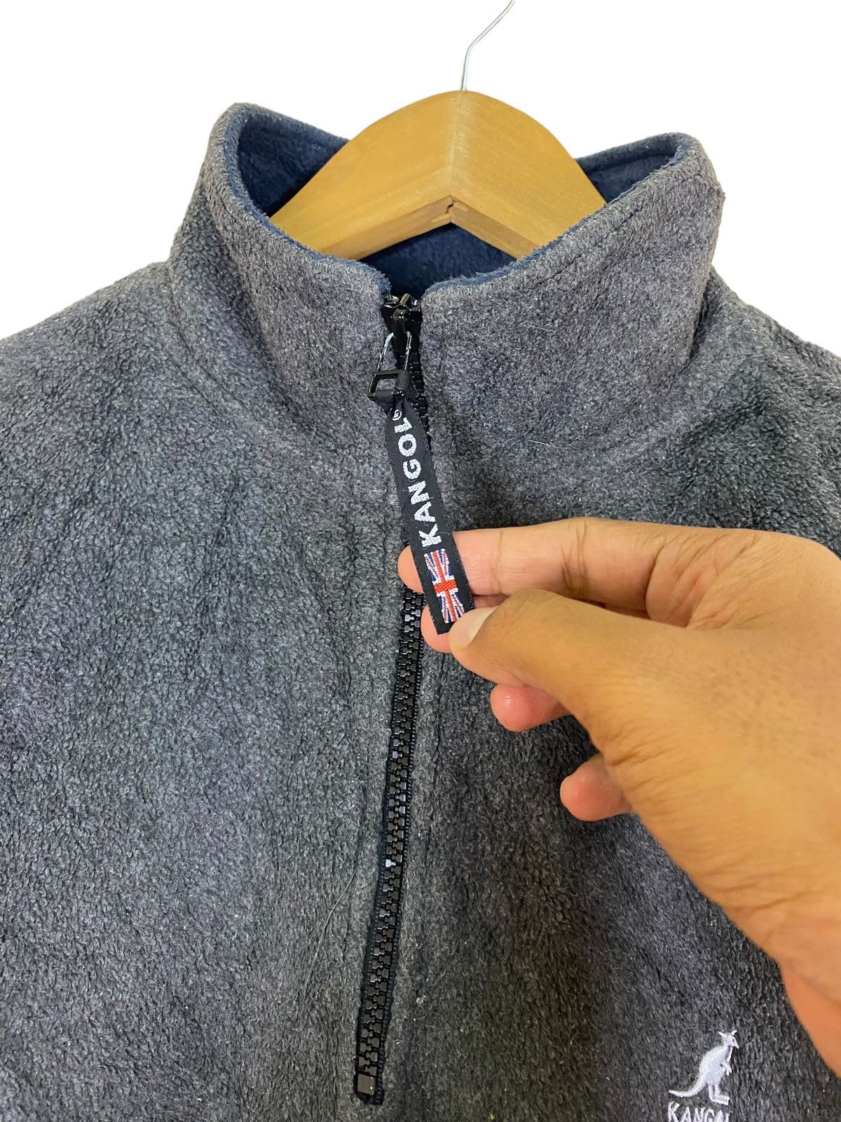 Kangol × Vintage Vintage Half Zip Kangol Fleece Sweatshirt Size US L / EU 52-54 / 3 - 8 Thumbnail