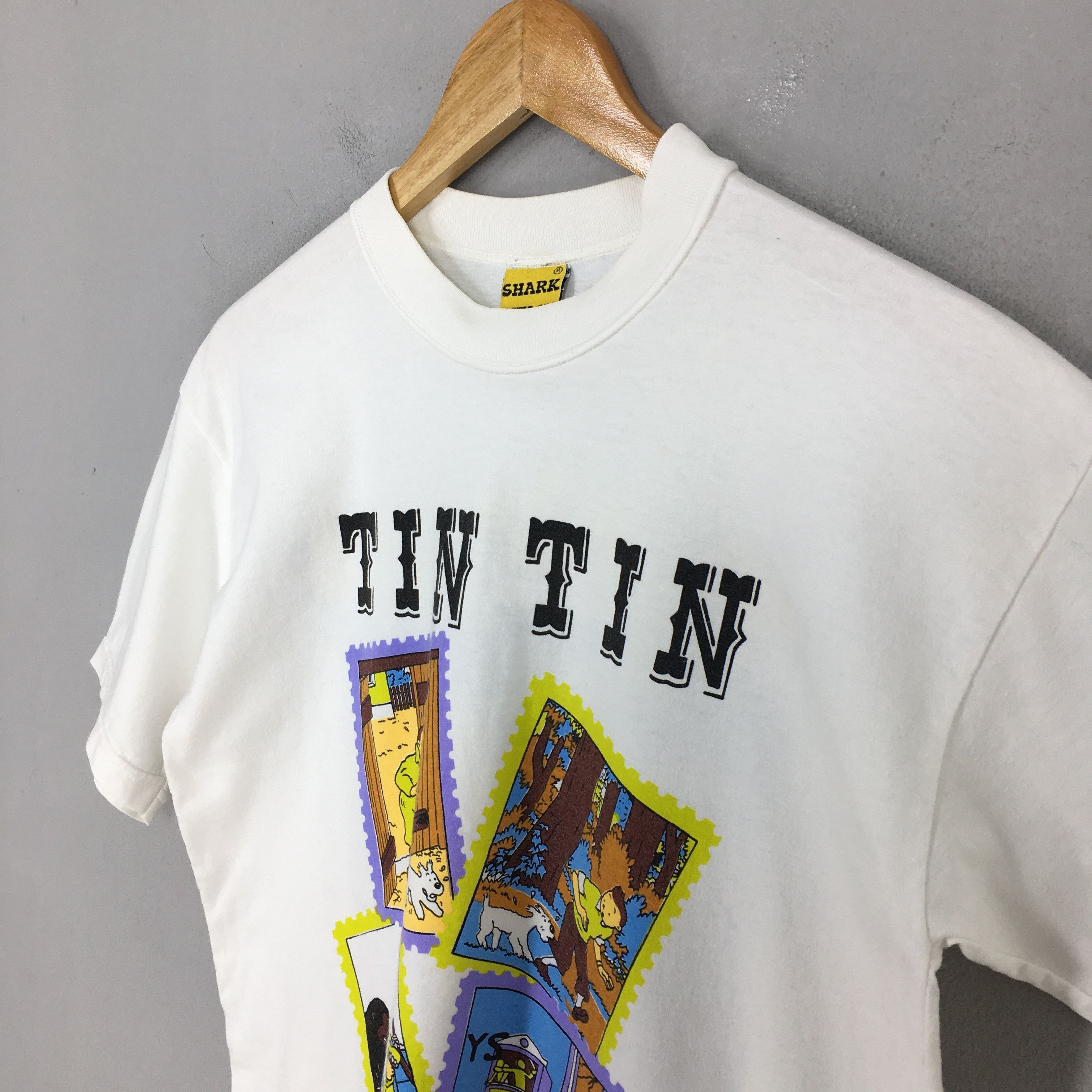 Cartoon Network × Peanuts × Vintage Vintage 90's The Adventures of Tintin And Snowy Cartoon Tee Size US M / EU 48-50 / 2 - 5 Thumbnail