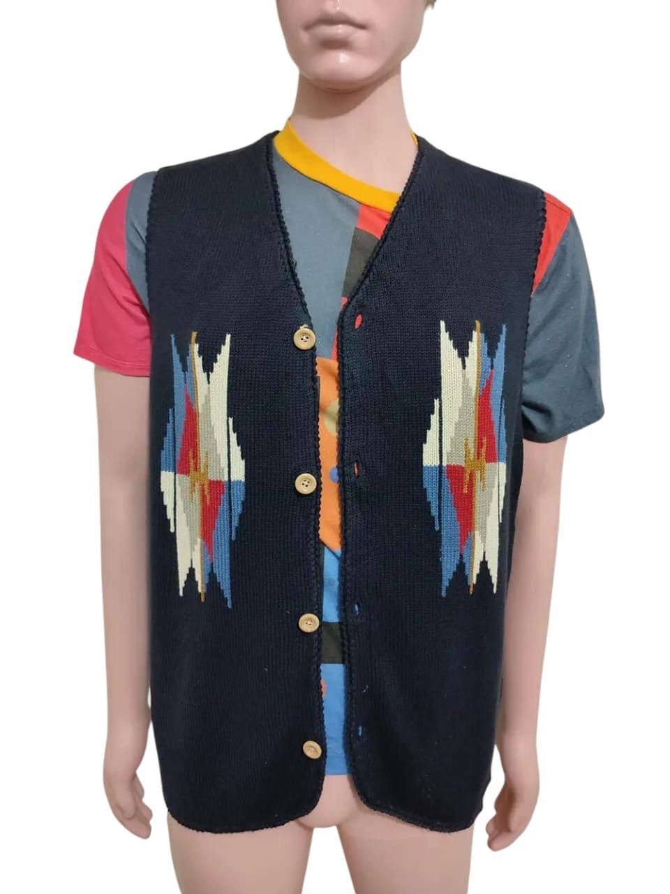 United Arrows United Arrows Navajo Sleeveless Vest Cardigan Native America Size US L / EU 52-54 / 3 - 1 Thumbnail