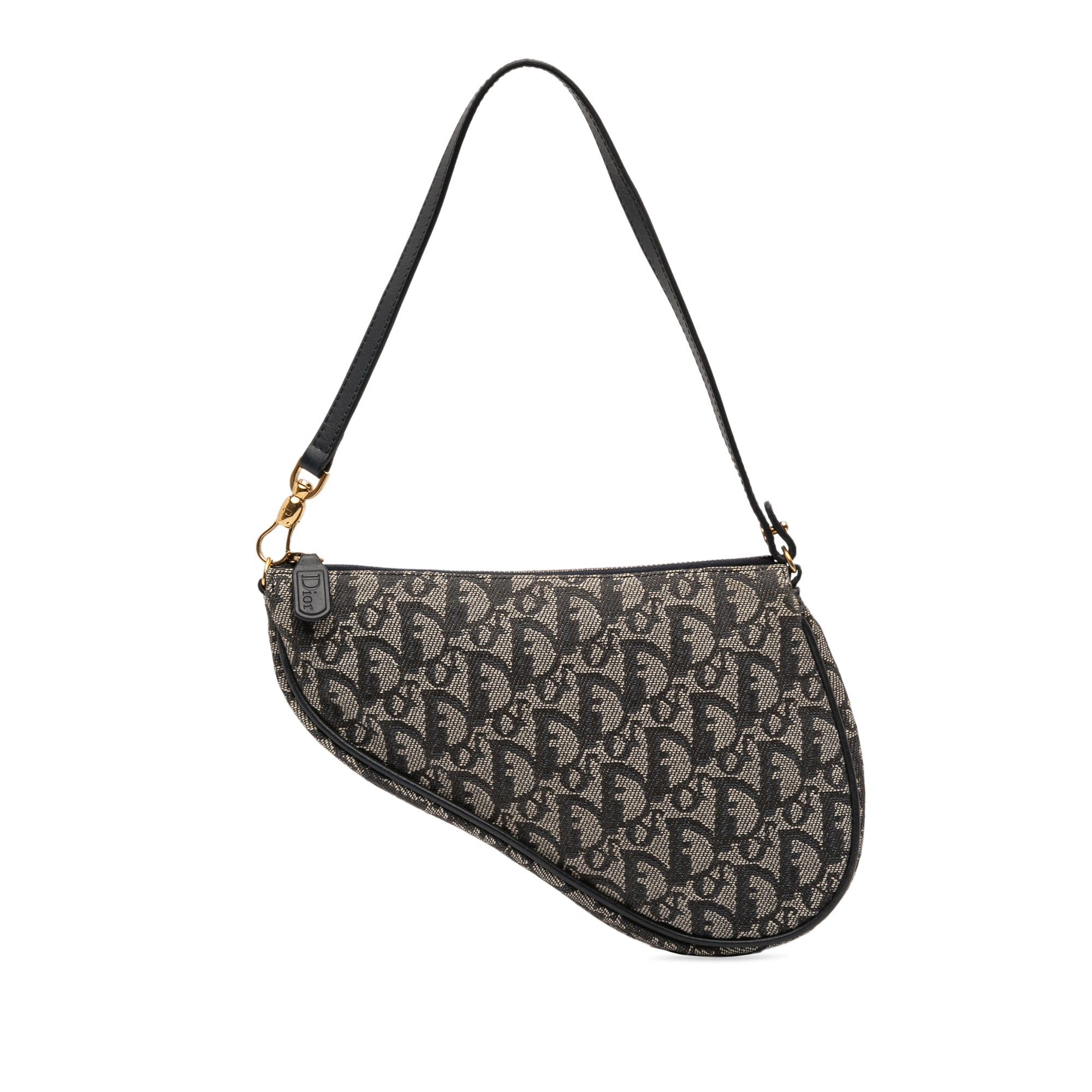 Dior Mini Diorissimo Canvas Saddle Pochette Size ONE SIZE - 1 Thumbnail