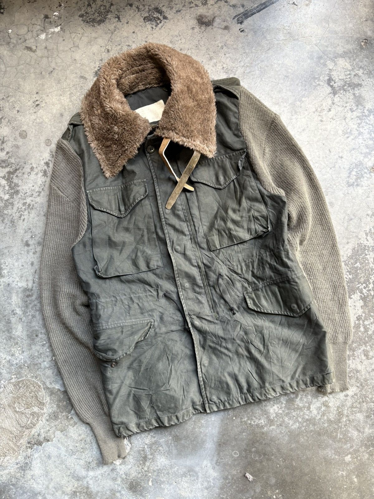 Japanese Brand × Vintage Beautiful customised military gillet jacket Size US S / EU 44-46 / 1 - 1 Thumbnail