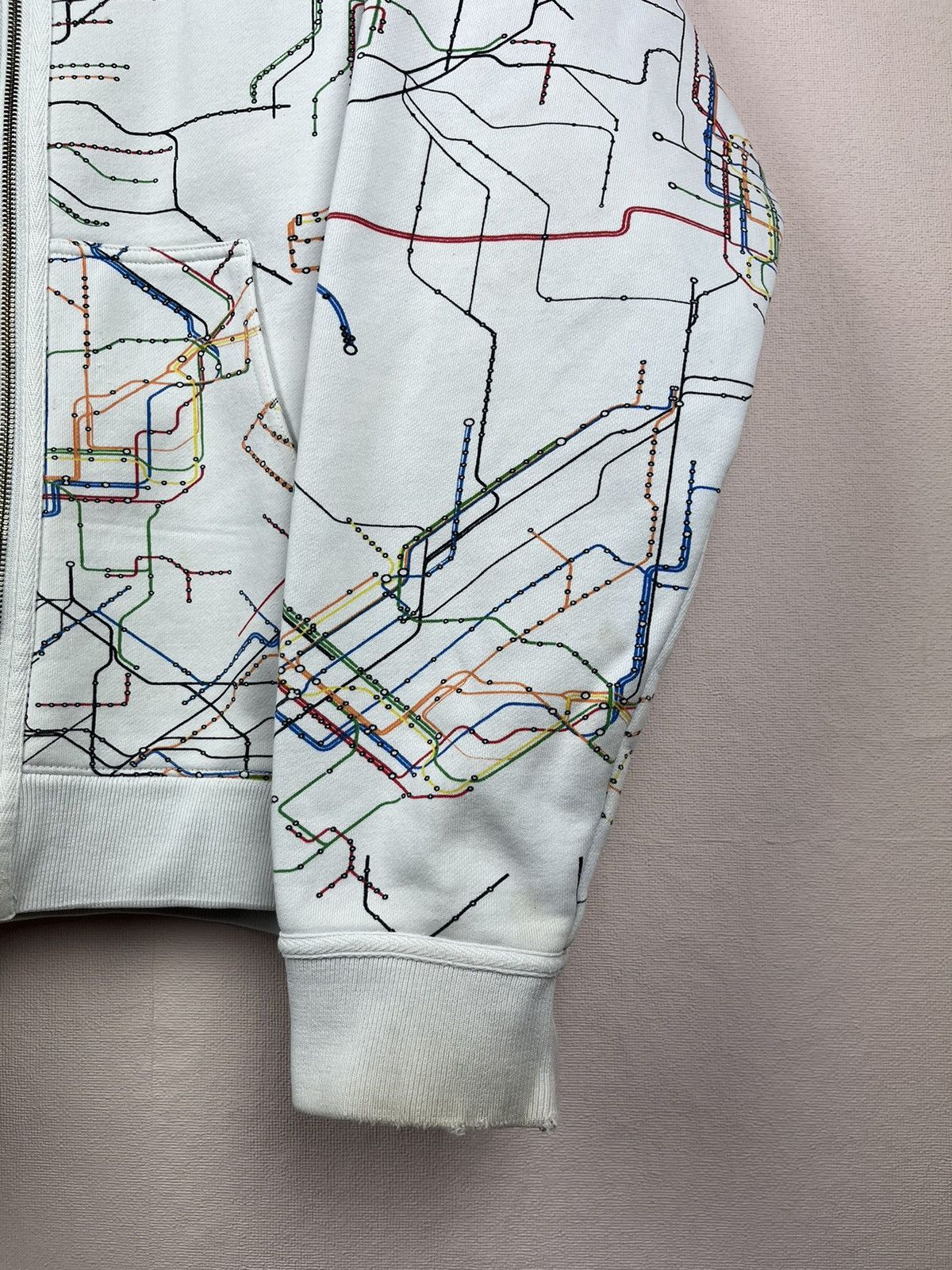 DC DC Shoes Spec Op Subway Map All Over Print Full Zip Hoodie Size US XXL / EU 58 / 5 - 12 Thumbnail