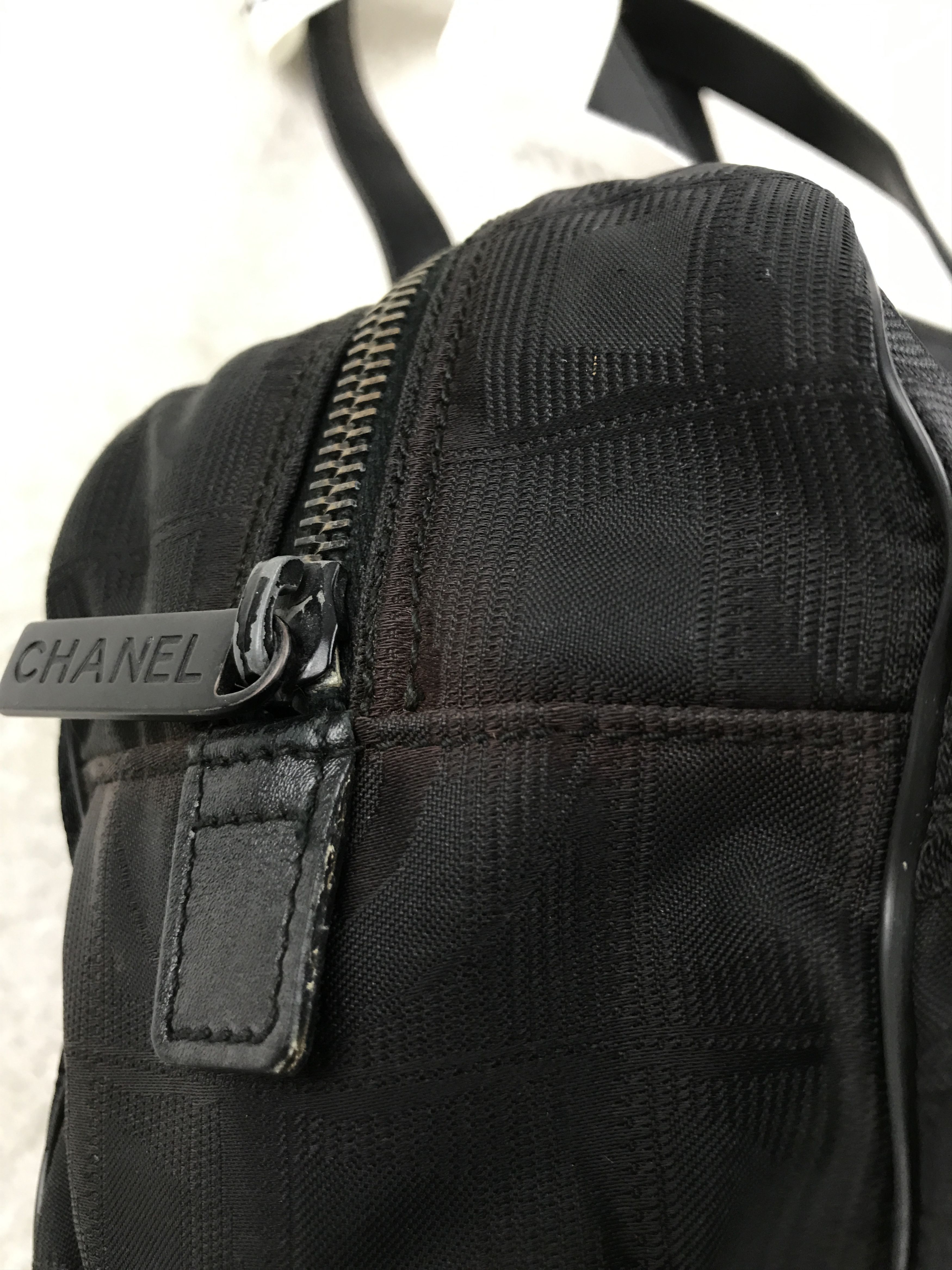 Chanel Vintage Chanel Travel Line Bowler Handbag With Cotton Bag Size ONE SIZE - 16 Thumbnail