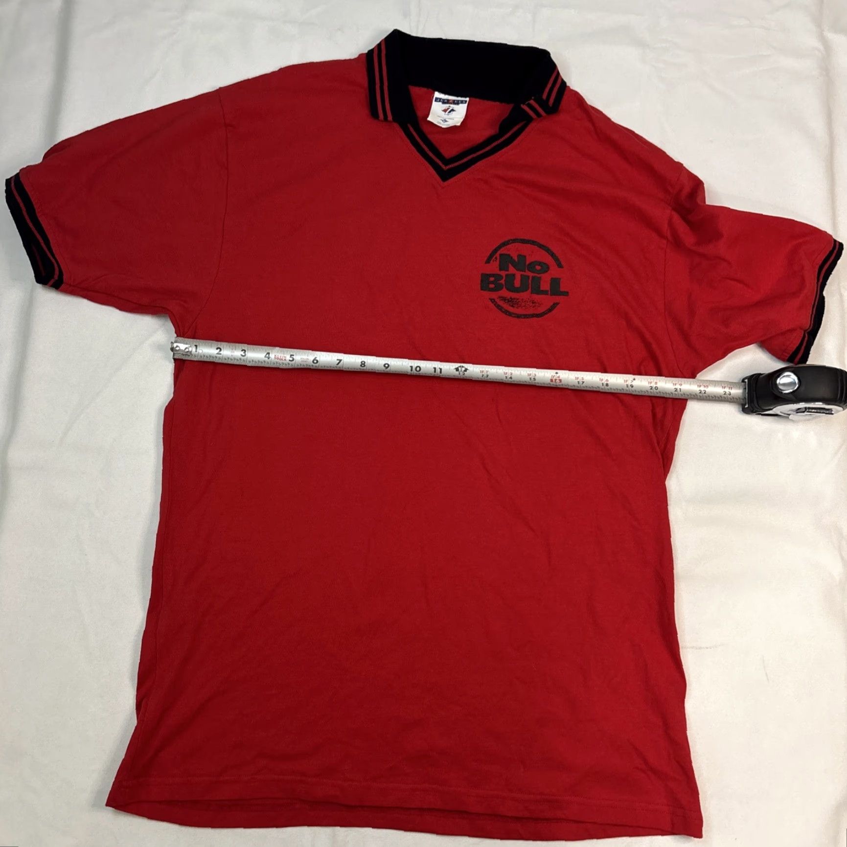 Vintage VINTAGE Winston No Bull Red Collared T-Shirt Tobacco Jerzees XL Men’s Size US XL / EU 56 / 4 - 5 Thumbnail