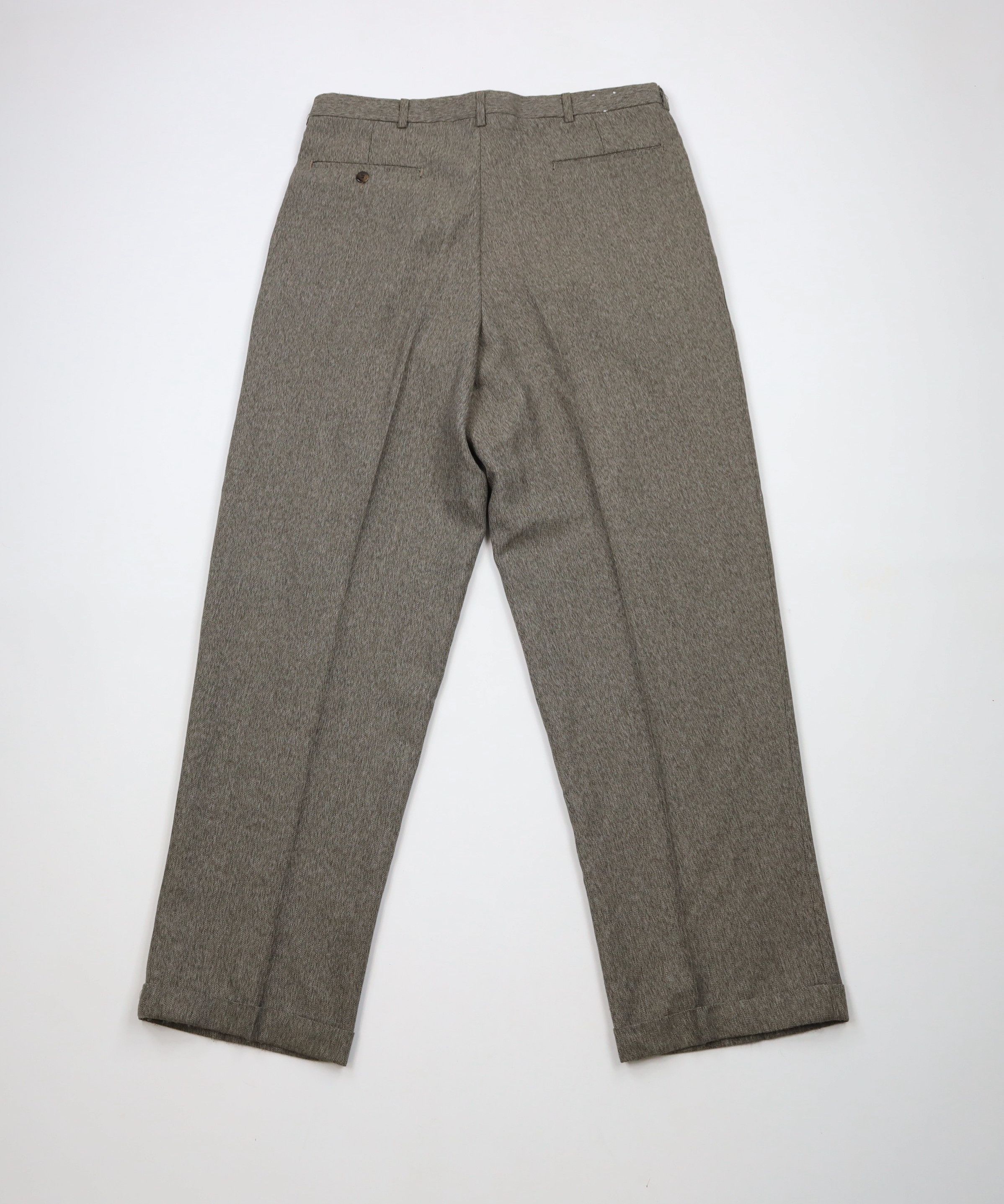 Vintage Vintage 90s Streetwear Fleck Pleated Wide Leg Chino Pants Size US 34 / EU 50 - 9 Thumbnail