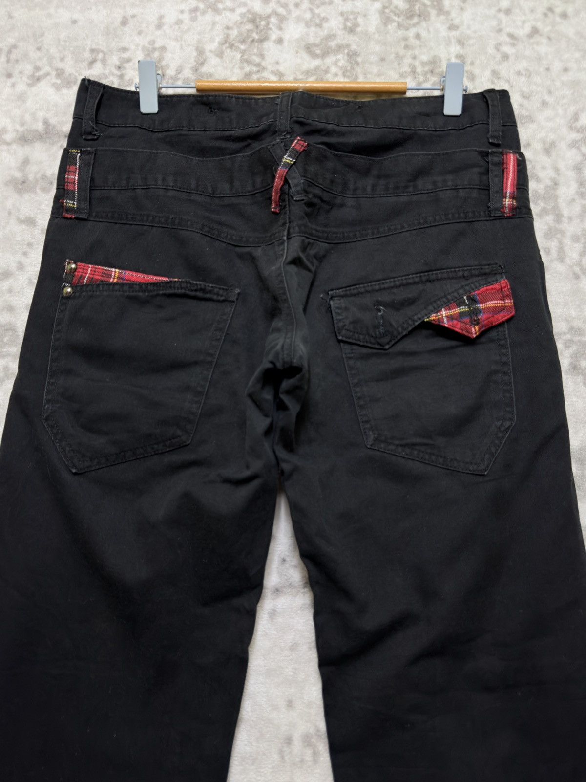 Hysteric Glamour Vintage Archive Double Waist Punk Plaid Zip Detail Pant Size US 32 / EU 48 - 8 Thumbnail