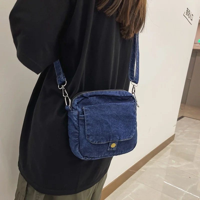 Japanese Brand Denim Crossbody Bag Size ONE SIZE - 1 Thumbnail