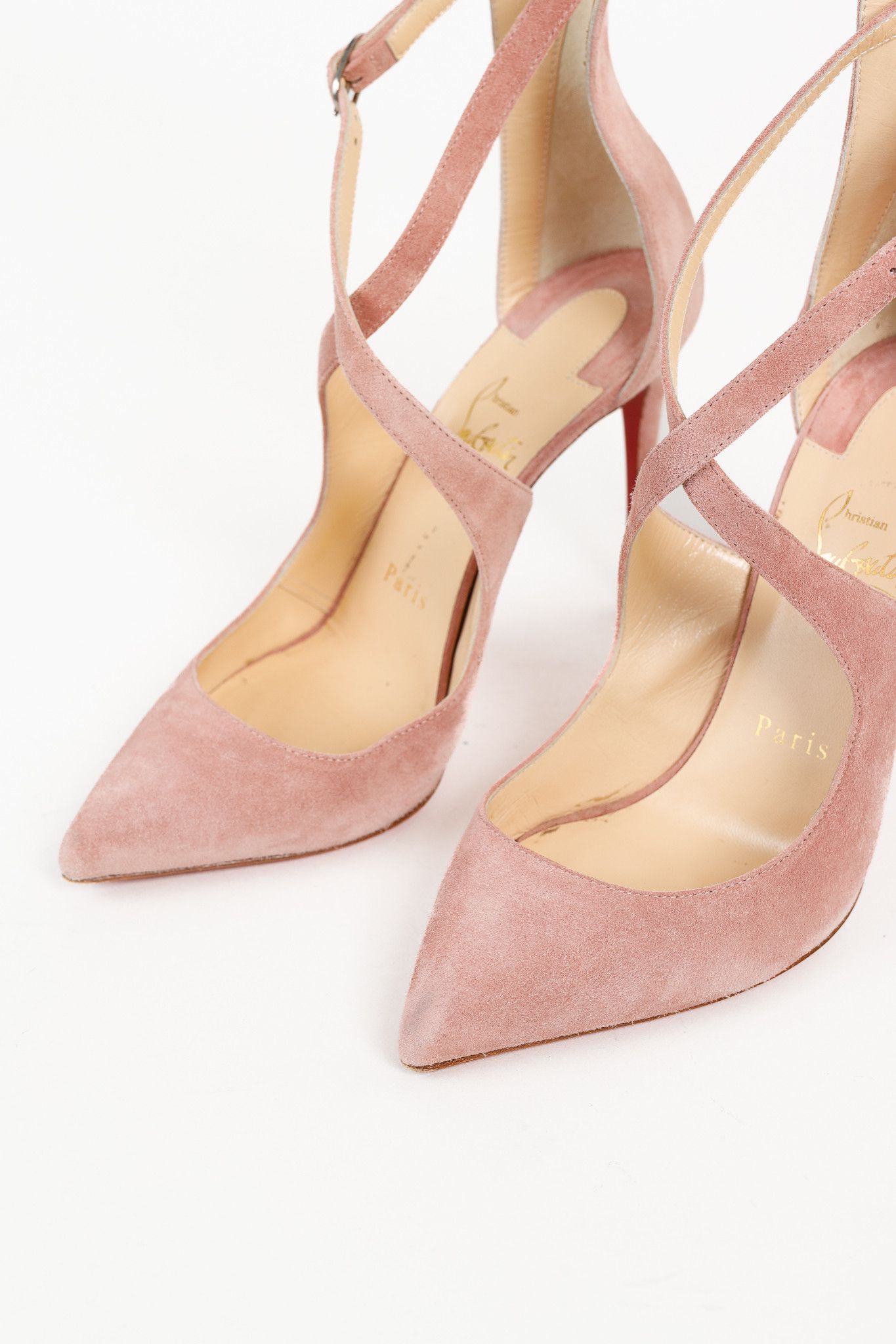 Christian Louboutin Christian Louboutin Marlena Rock 100 Veau Velours Pumps Size US 6.5 / IT 36.5 - 6 Thumbnail