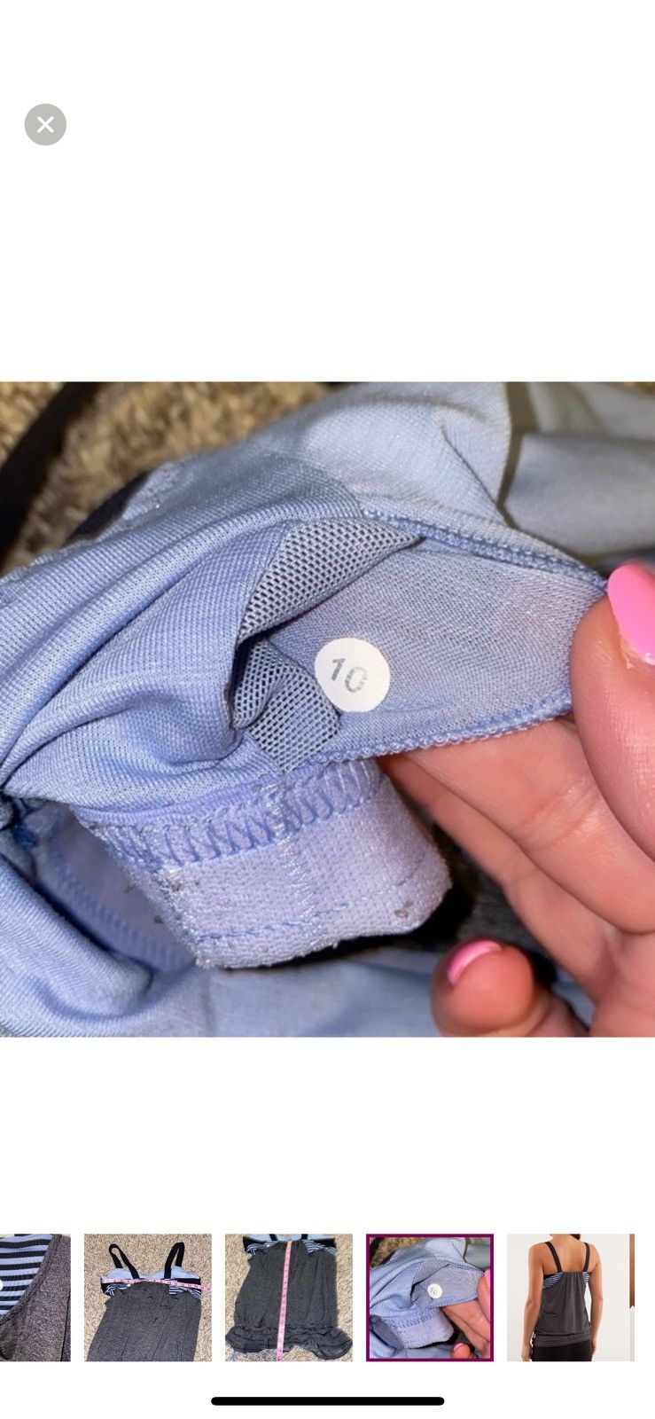 Lululemon Lululemon run back on track tank top size 10 Size L / US 10 / IT 46 - 8 Thumbnail