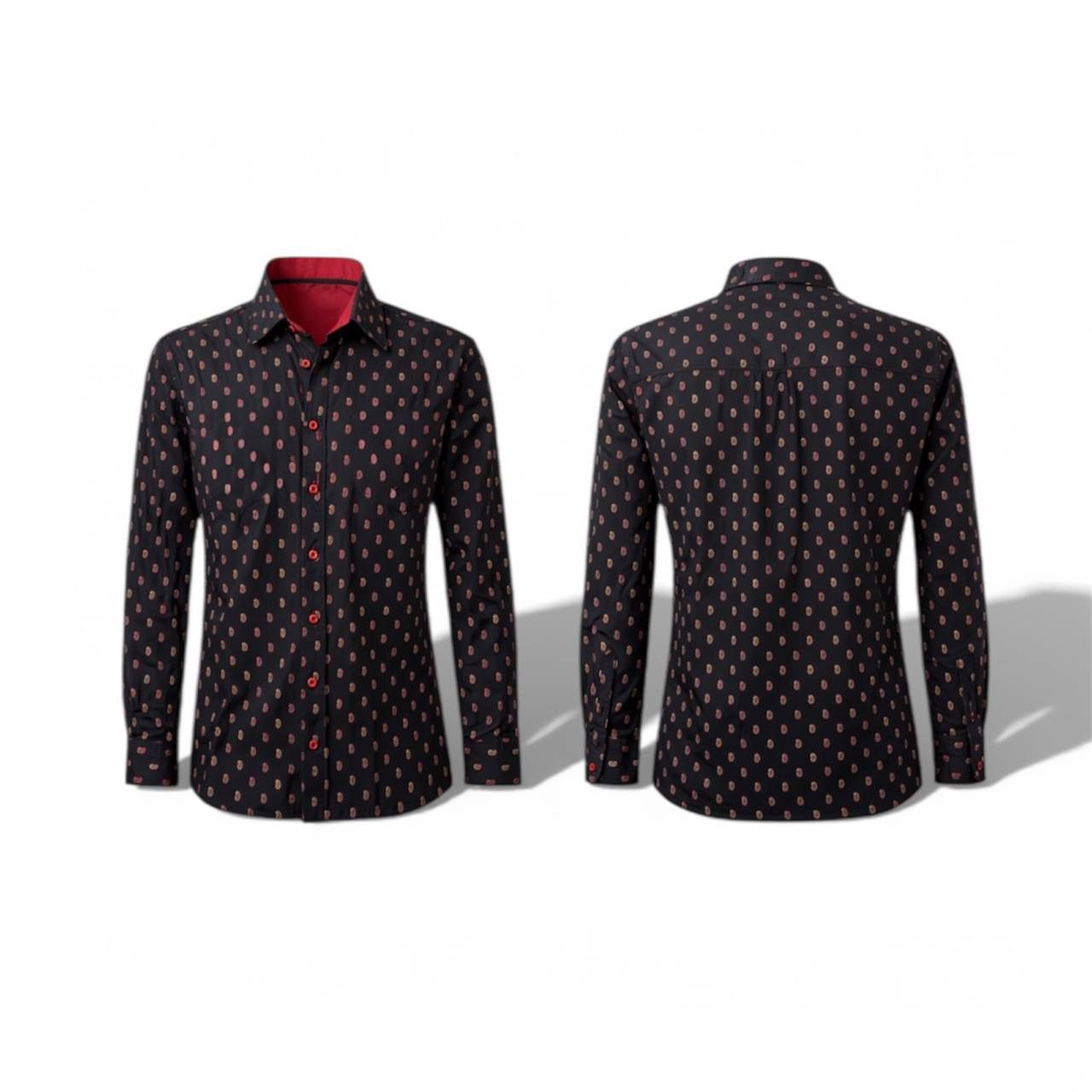 Other CLAUDIO LUGLI ITALY CLASSIC BLACK PURE COTTON MENS SHIRT XL Size US XL / EU 56 / 4 - 3 Thumbnail