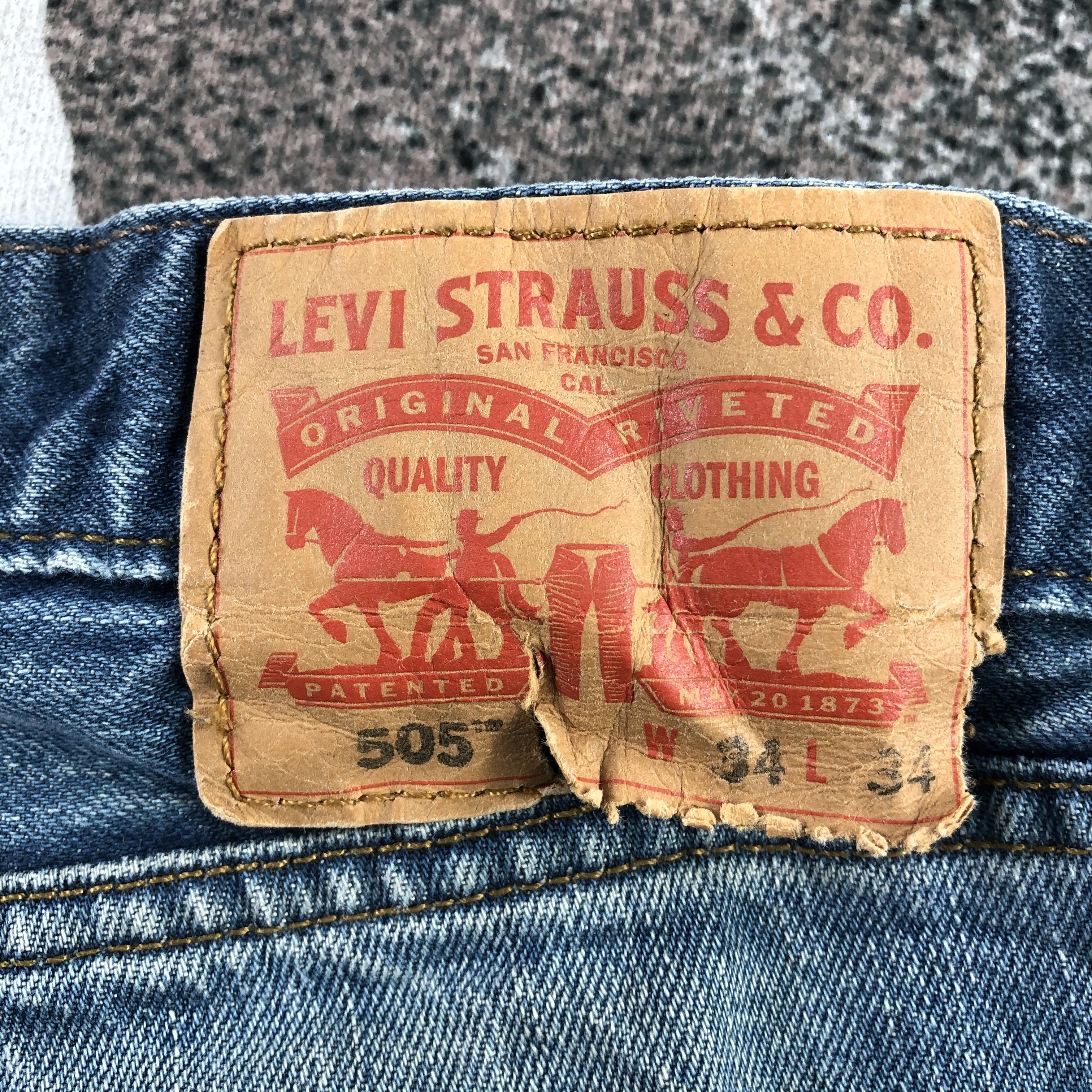 Levi's Vintage Levi's 505 Jeans Faded Blue Denim KJ1384 Size US 34 / EU 50 - 5 Thumbnail