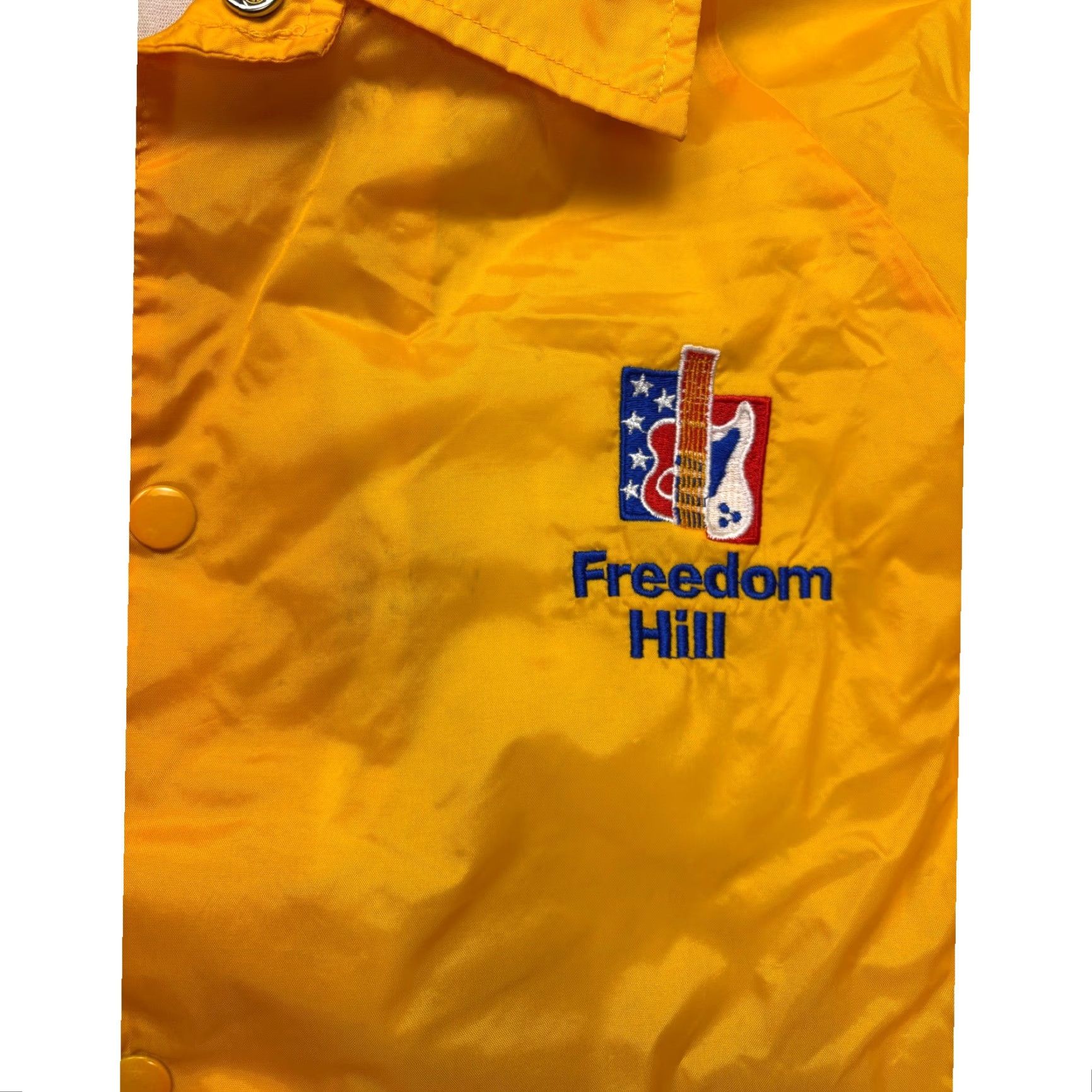 Augusta Sportswear VINTAGE Augusta Sportswear Coach Jacket Mens M Yellow Freedom Hill Embroidered Logo Snap Windbreaker Size US M / EU 48-50 / 2 - 3 Thumbnail