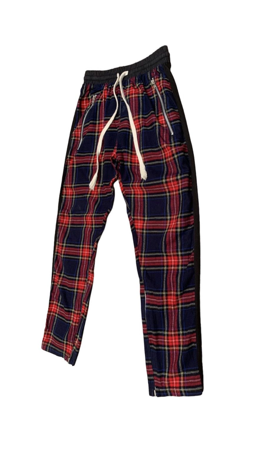 Japanese Brand CRAY TOKYO Red Tartan (riri Zipper) Jogger Pants Size US 32 / EU 48 - 3 Thumbnail