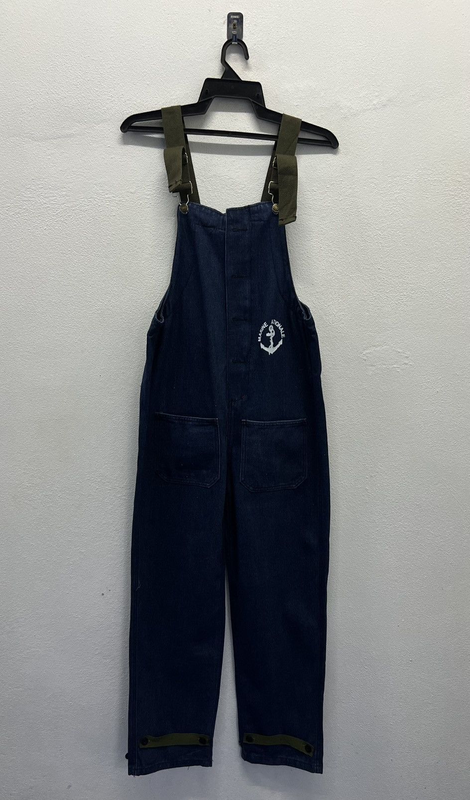 Vintage Vintage French Navy Marine Nationale Style Denim Overalls Size US 36 / EU 52 - 1 Thumbnail