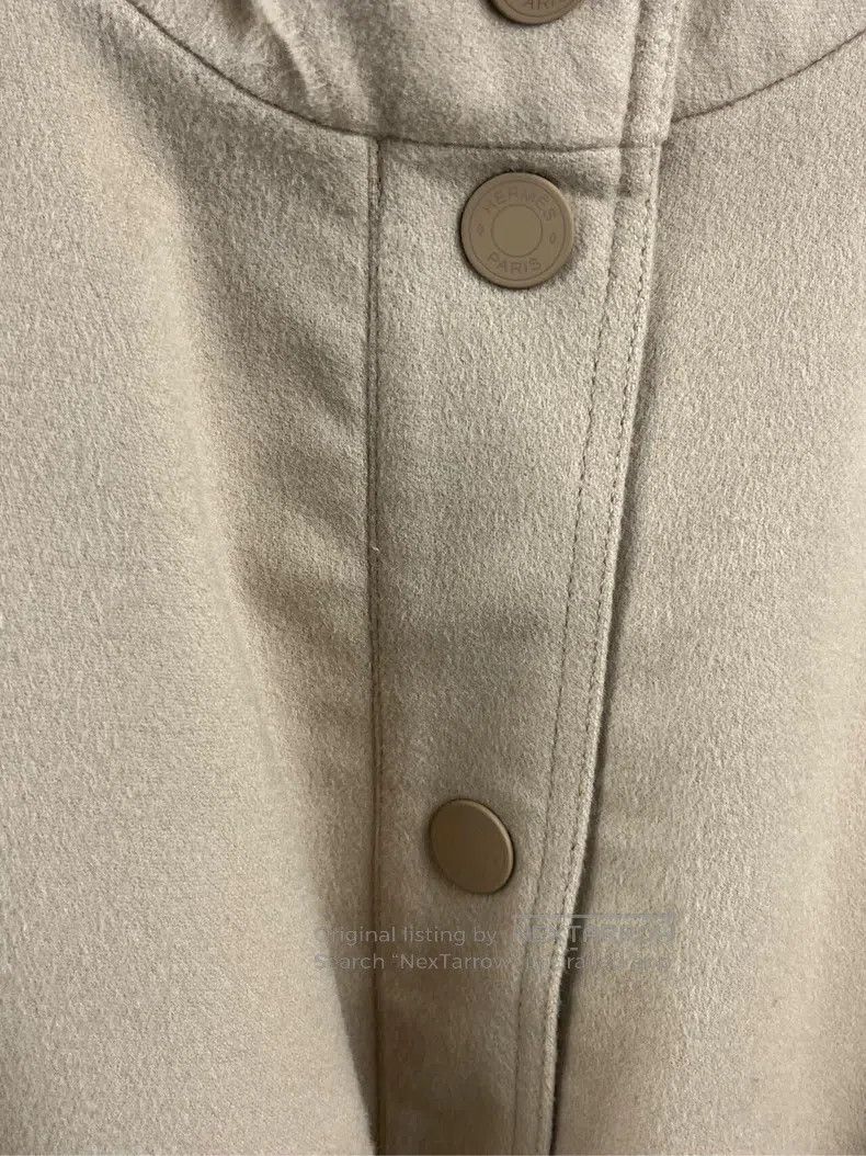 Hermes Hermes Khaki Metal Buckle Logo Short Sleeve Dress Size XXS / US 00 / IT 34 - 3 Thumbnail