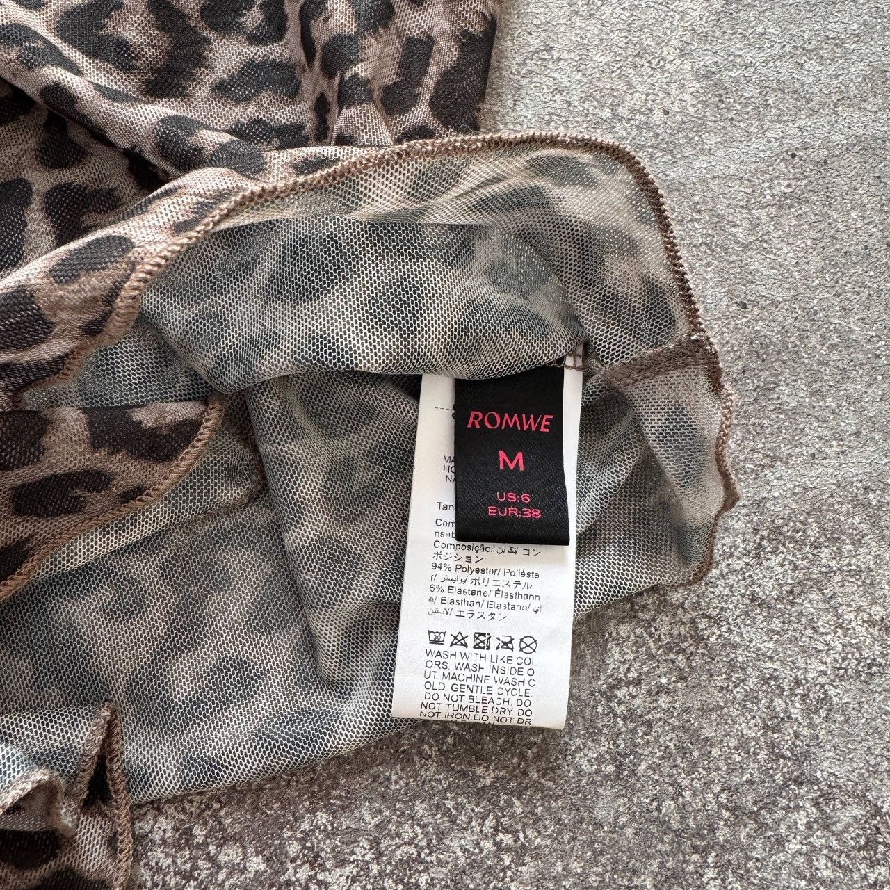 Hysteric Glamour Leopard Print Vintage Y2K Mesh Sexy Blouse Size M / US 6-8 / IT 42-44 - 8 Thumbnail