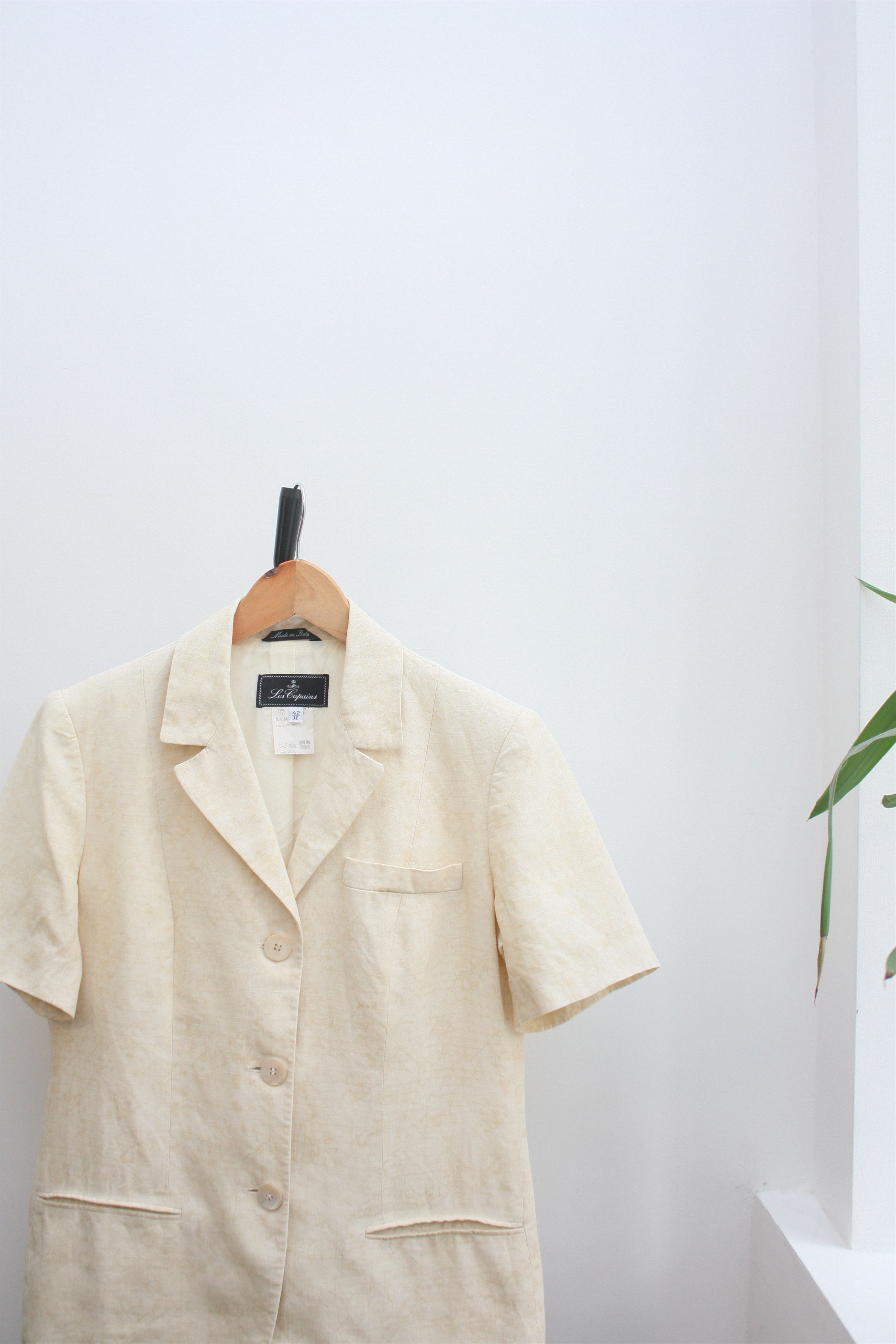 Les Copains Les Copains Linen Beige Suite Blazer Skirt Made In Italy Size M / US 6-8 / IT 42-44 - 1 Thumbnail