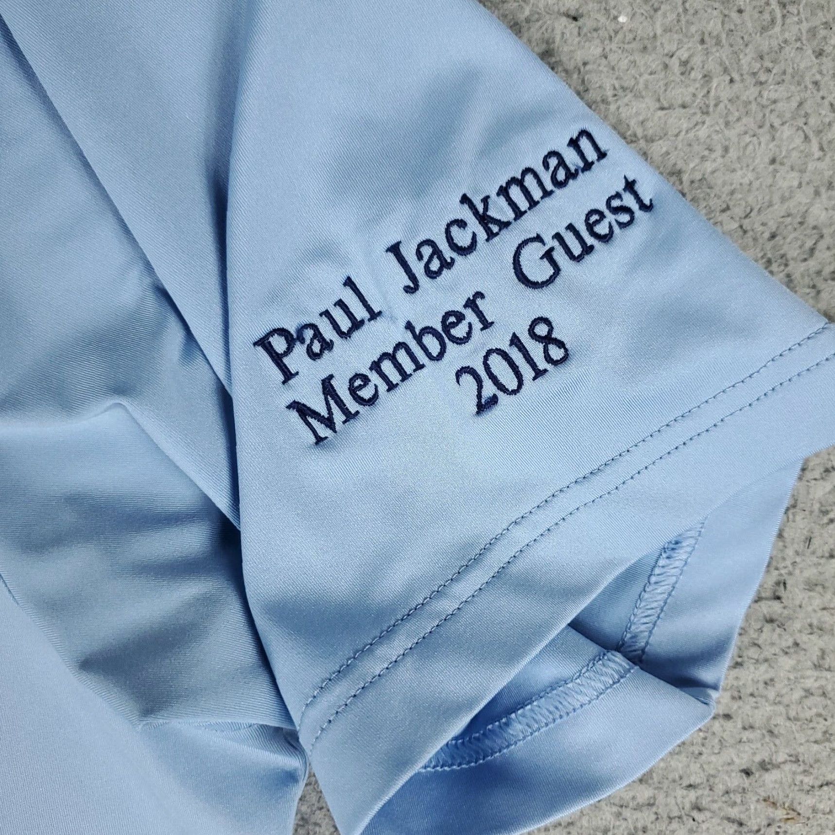 Peter Millar Peter Millar Polo Shirt Mens Size Large Blue Lost City Golf Casual Short Sleeve Shirts Polo Shirt Mens L White Size US L / EU 52-54 / 3 - 3 Thumbnail