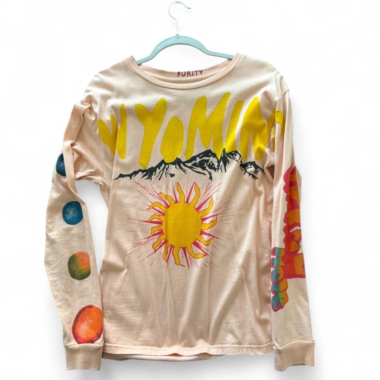 ミュージシャン WYOMING KKW LONG SLEEVE T-SHIRT Kanye West Wyoming KKW Long Sleve T-Shirt Pink - SS18 - US