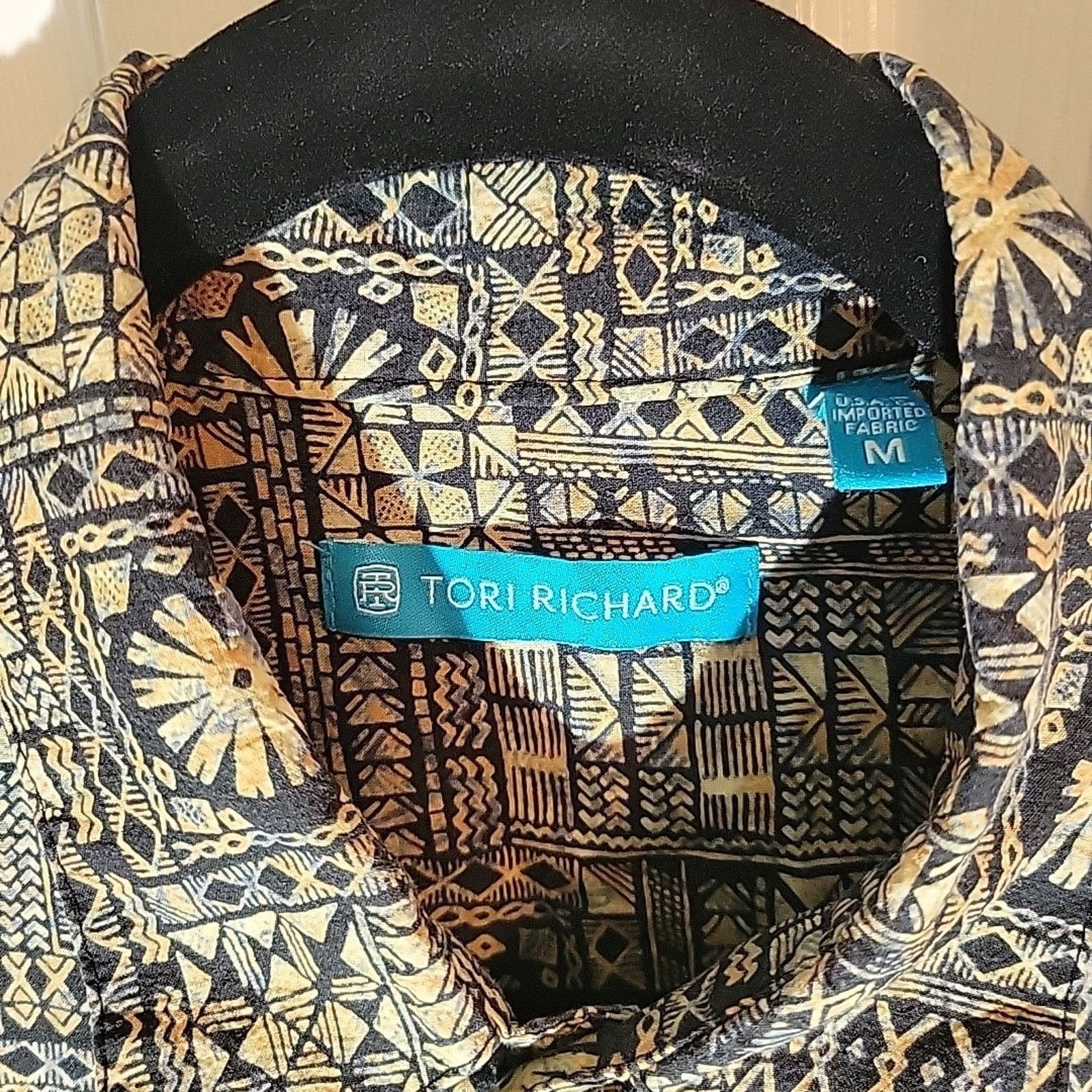Tori Richard Tori Richard Vintage Hawaiian Print Button Shirt Native MED Size US M / EU 48-50 / 2 - 2 Thumbnail