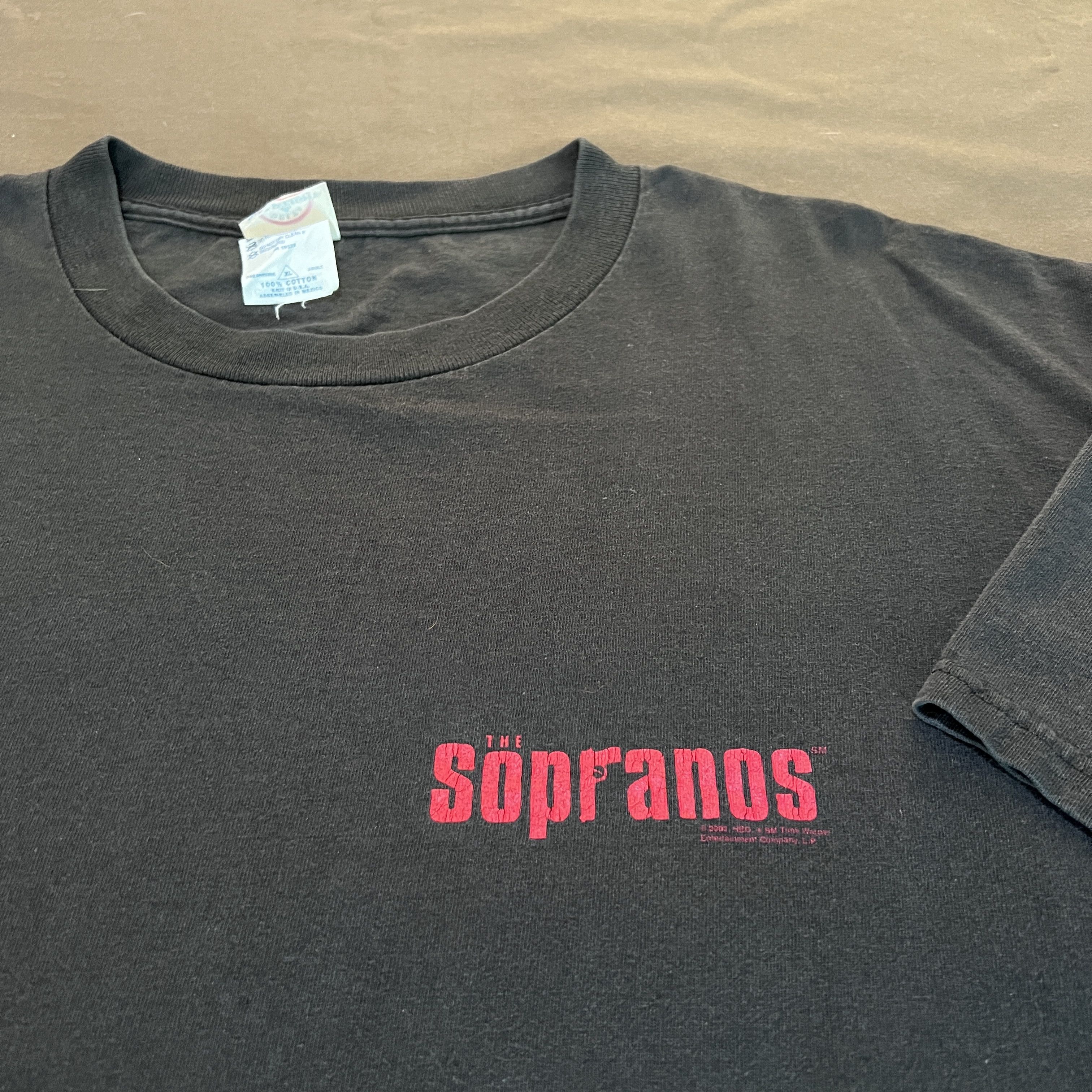 Vintage Vintage 2000s The Sopranos Movie Tee God Father Mob faded Size US XL / EU 56 / 4 - 5 Thumbnail