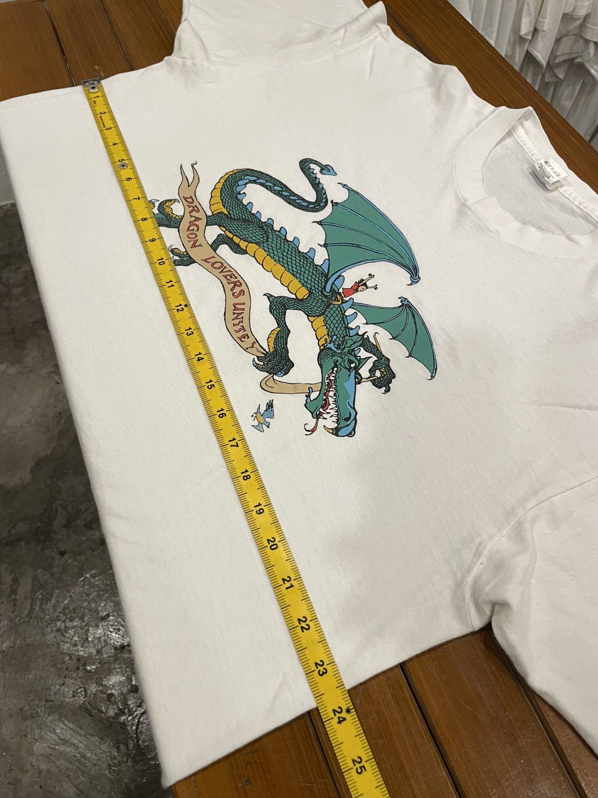 Other Vintage 90s Dragon Lovers Unite Trina Schart Hyman T-Shirt Size US XL / EU 56 / 4 - 10 Thumbnail