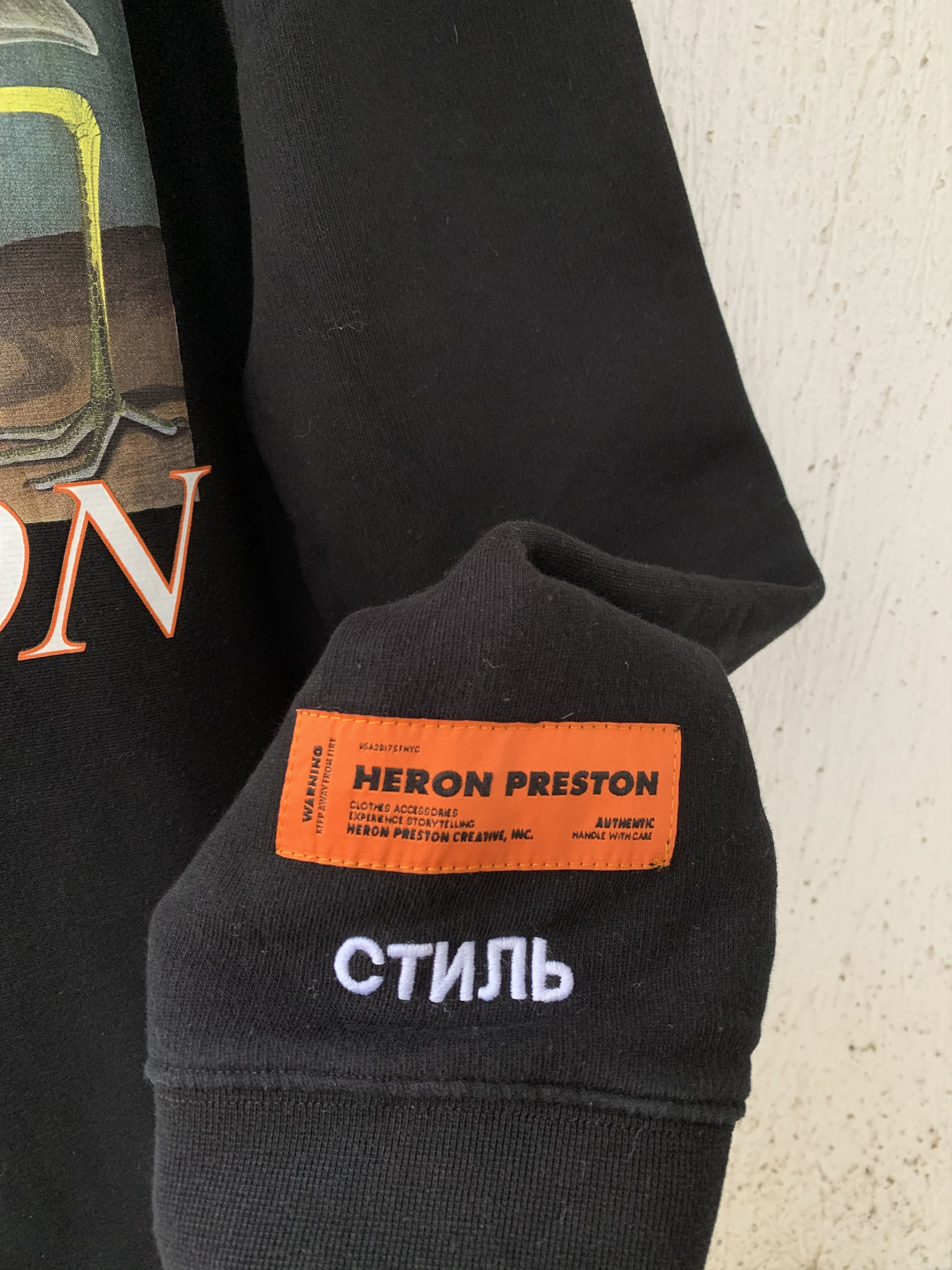 Heron Preston Black Heron Logo Sweatshirt Size US M / EU 48-50 / 2 - 2 Thumbnail