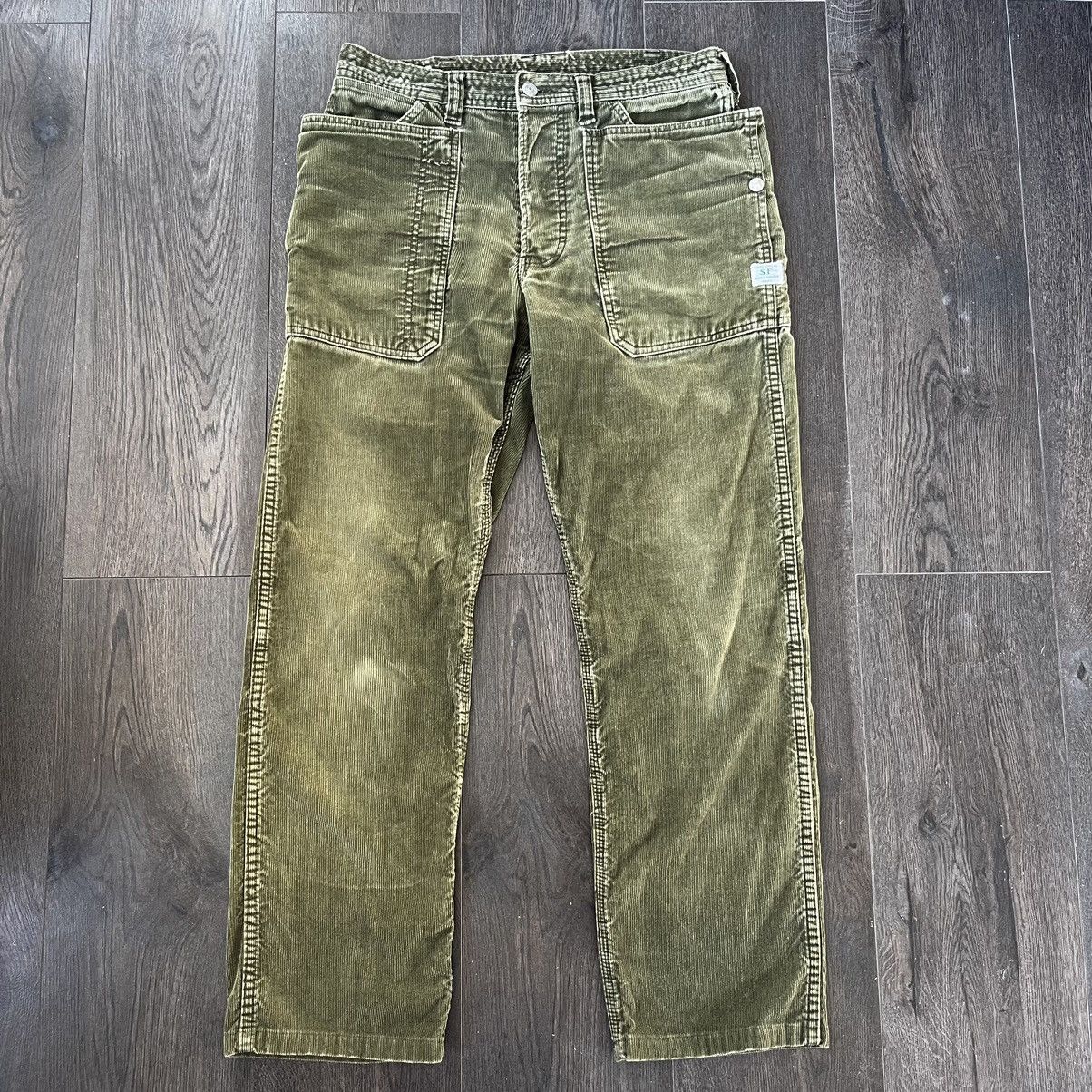 image of Japanese Sassafras Gardener Corduroy Pants in Green, Men's (Size 32)