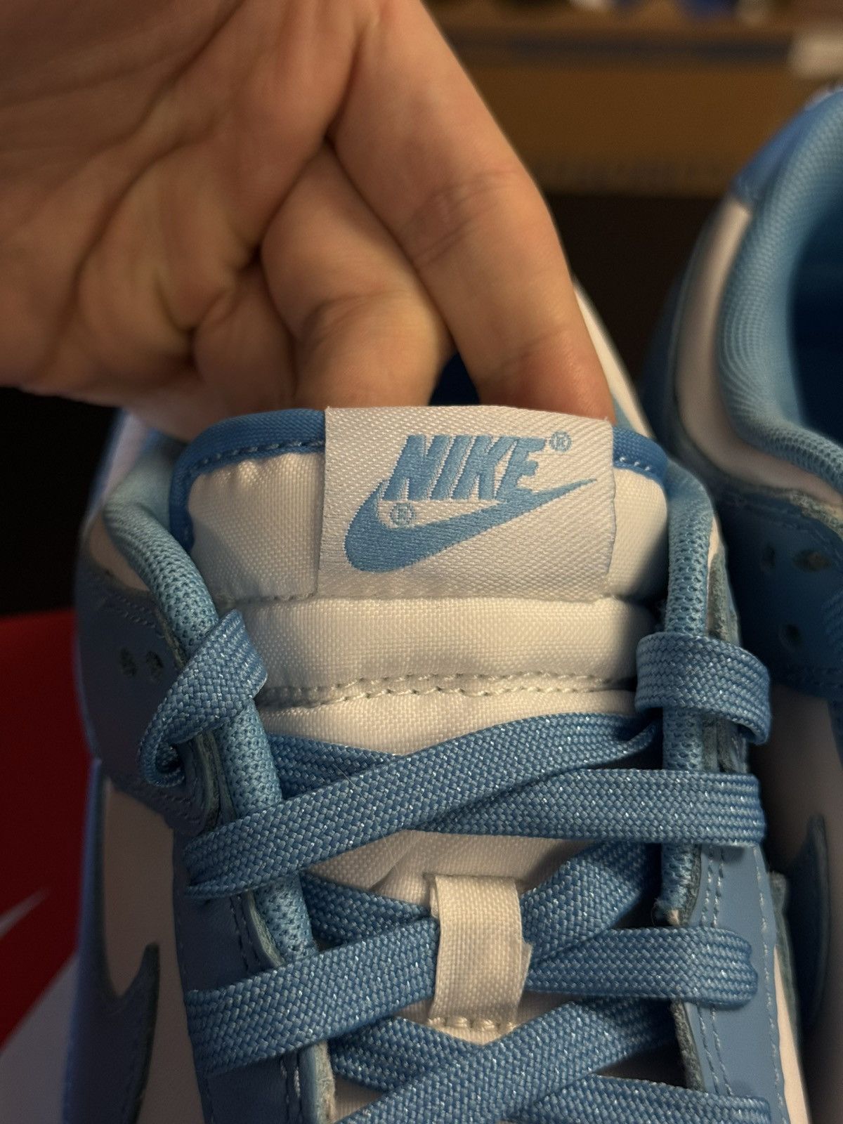 Nike Nike Dunk Low 2021 UNC OG Size 9 Tried On W Box Size US 9 / EU 42 - 10 Thumbnail