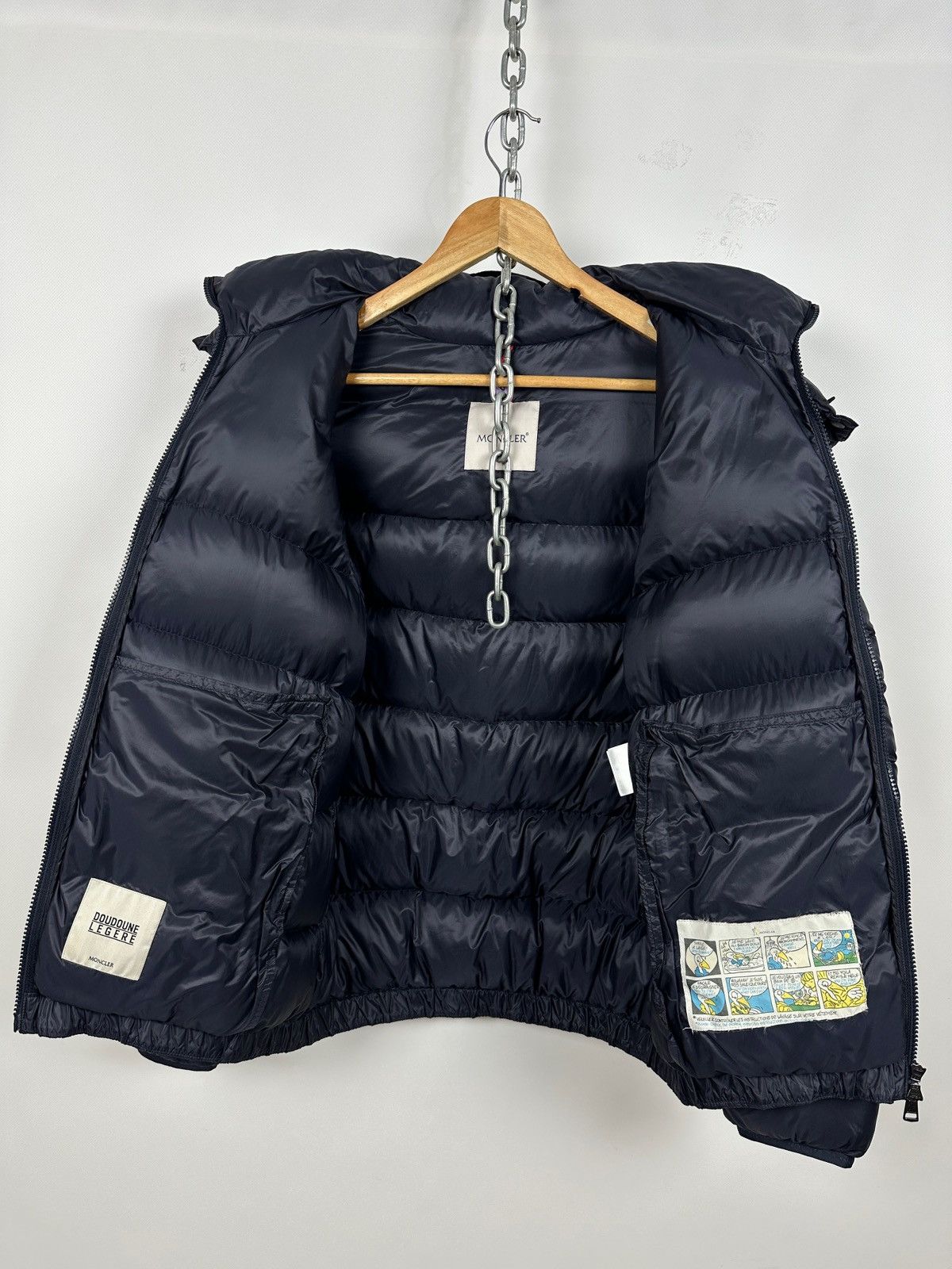 Moncler Moncler Willm Giubbotto Navy Blue Hooded Down Puffer Jacket Size US XL / EU 56 / 4 - 13 Thumbnail