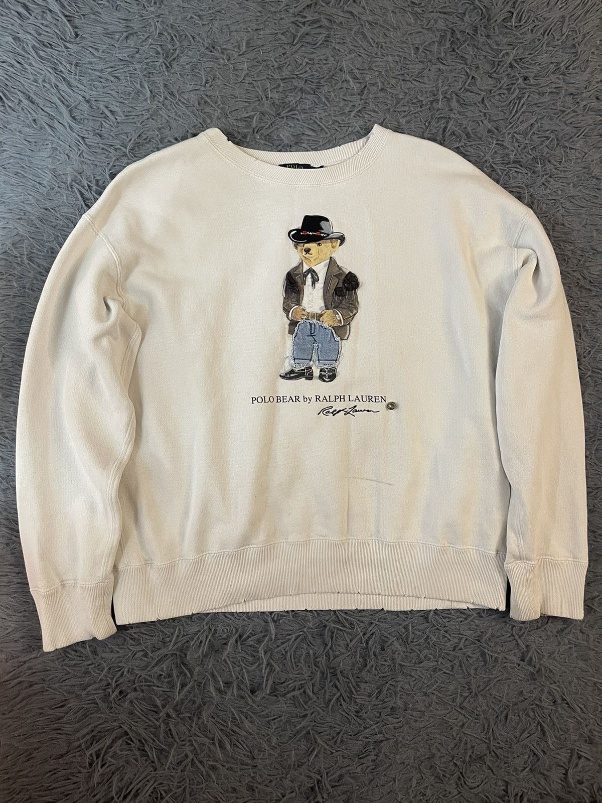 🧸 Polo Bear by Ralph Lauren western cowboy style sweatshirt