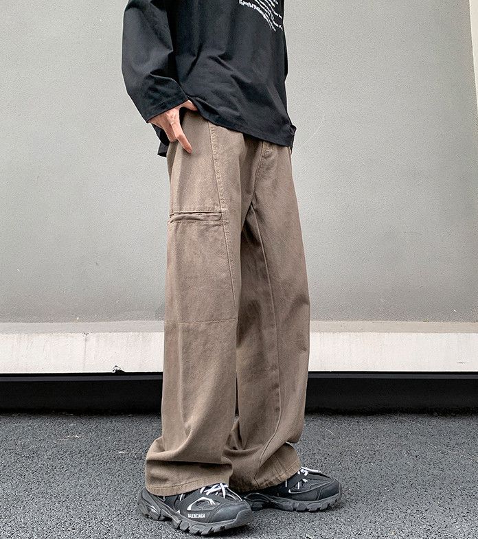 Japanese Brand Japanese retro workwear casual men's loose straight jeans Size US 32 / EU 48 - 3 Thumbnail