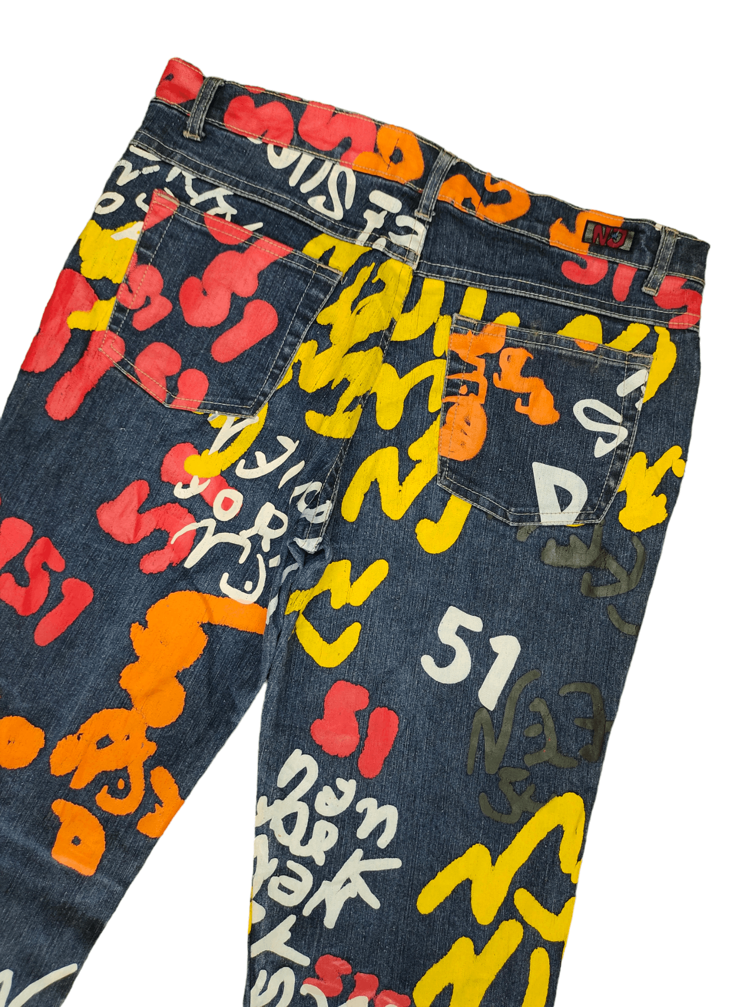 Hysteric Glamour Flare Jeans Neeso Fullprint Bootcut Y2k Goa Jpg Hysterics Size US 32 / EU 48 - 14 Thumbnail