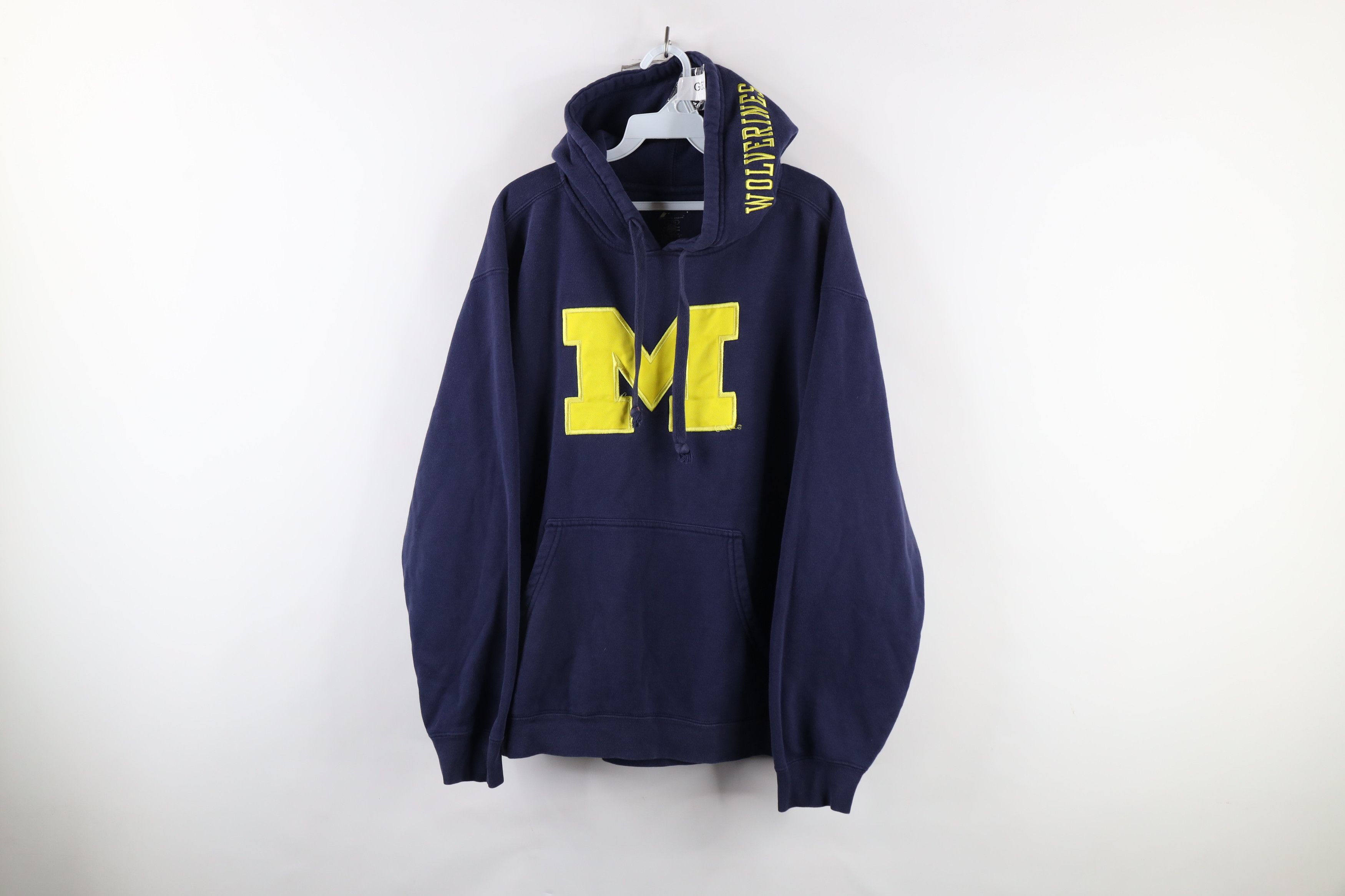 Vintage Vintage Block M University of Michigan Hoodie Sweatshirt Size US L / EU 52-54 / 3 - 1 Thumbnail