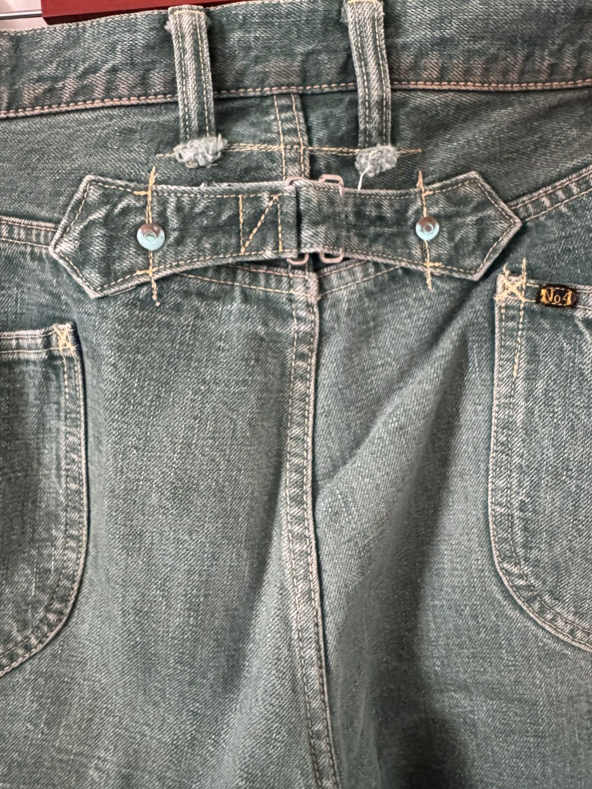 Kapital PLANT DYED NO. 4 GREEN DENIM Size US 34 / EU 50 - 6 Thumbnail