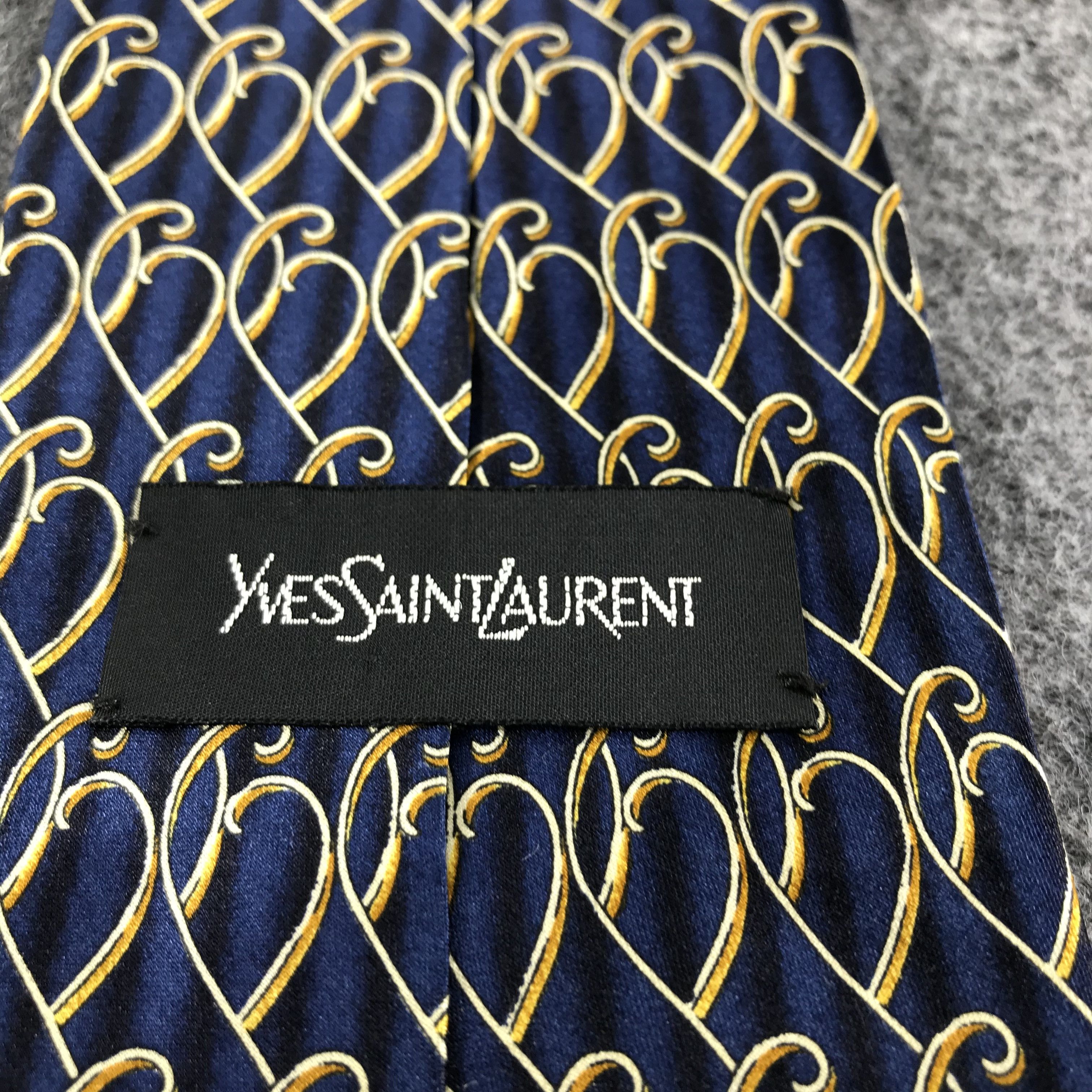 Vintage × Yves Saint Laurent Vintage Yves Saint Laurent Silk Neck Ties T32 Size ONE SIZE - 4 Thumbnail