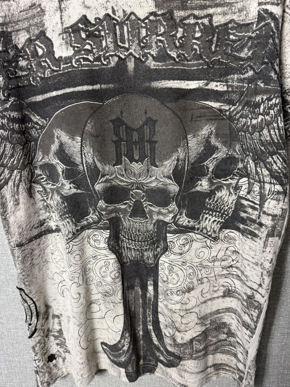 Affliction Rock Rebel by EMP Skull Graphic Tee Full Print Gothic Style Size US S / EU 44-46 / 1 - 5 Thumbnail