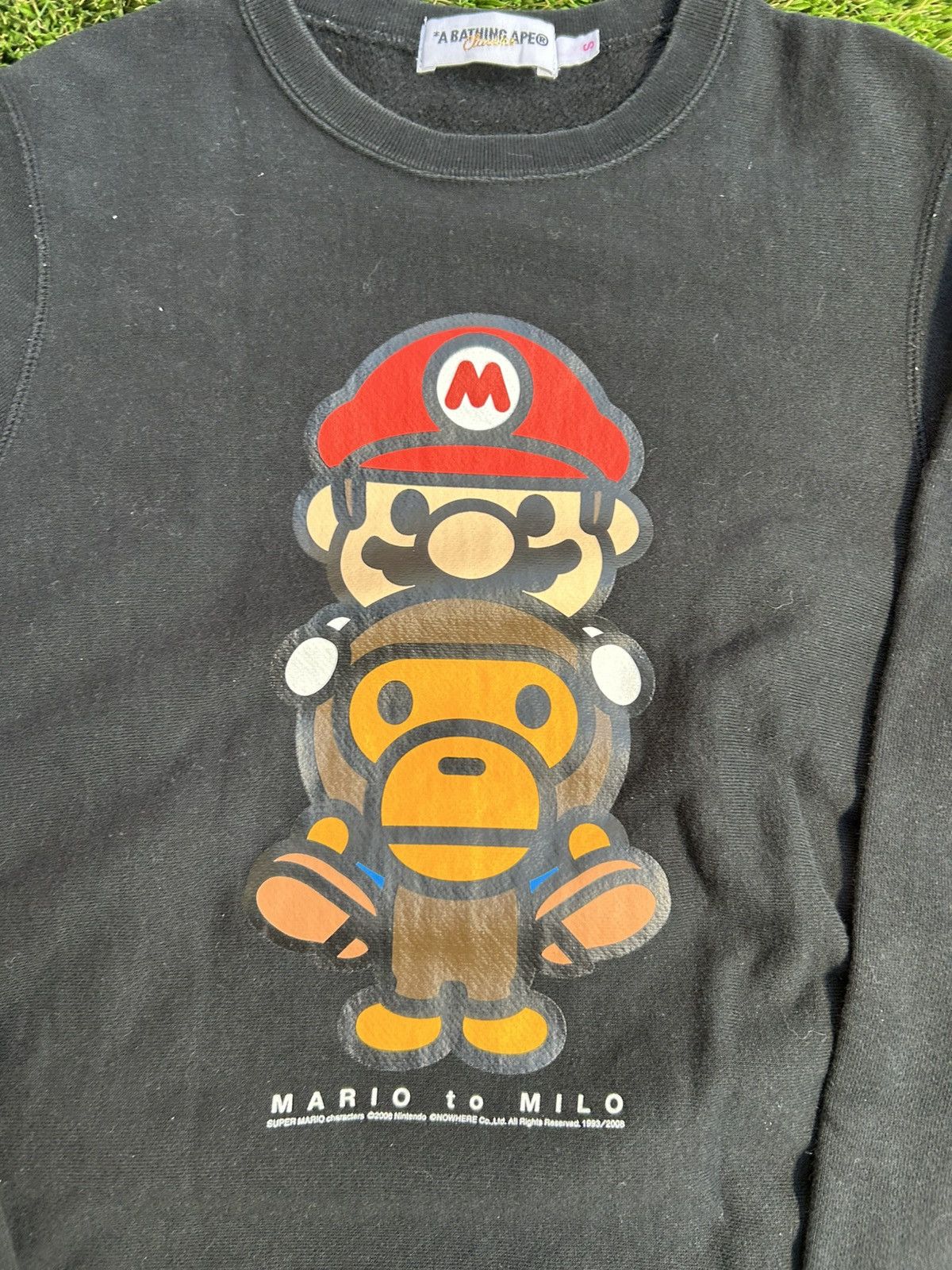 Bape Vintage 2000’s BAPE Nintendo Mario Baby Milo Crewneck Size S / US 4 / IT 40 - 3 Thumbnail