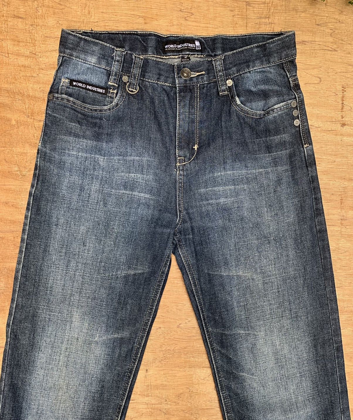 Hook-Ups World Industries Orignal Skateboarding Company Denim Pants Size US 28 / EU 44 - 8 Thumbnail