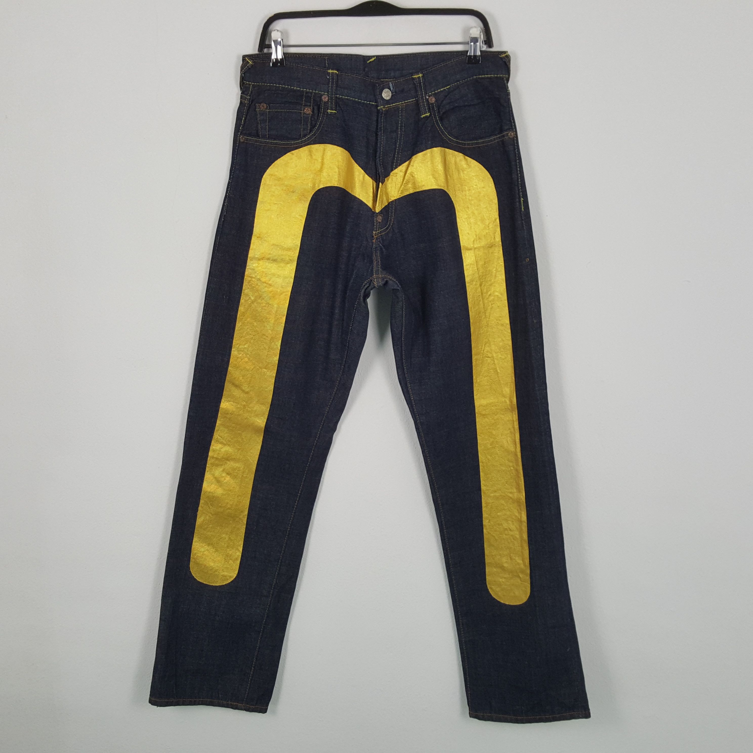 Japanese Brand × Vintage EVISU Jeans Japanese Brand Streetwear Custom Daicock Style Size US 31 - 1 Thumbnail