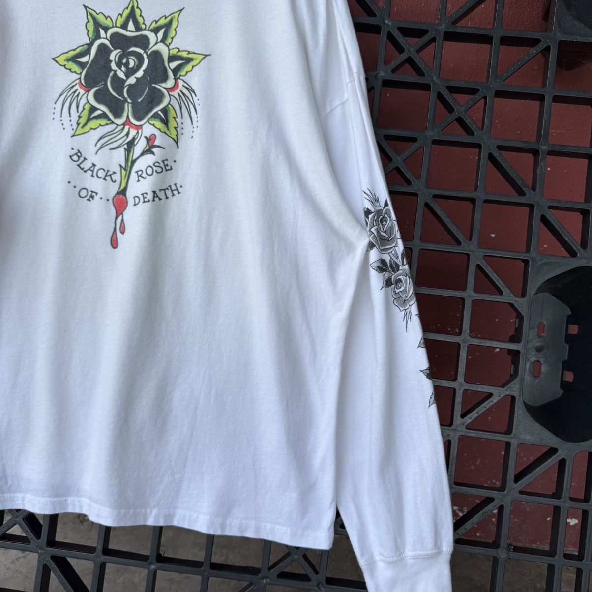 Ed Hardy Vintage Y2K Ed Hardy Graphic Black Rose Embroidery Size US L / EU 52-54 / 3 - 11 Thumbnail