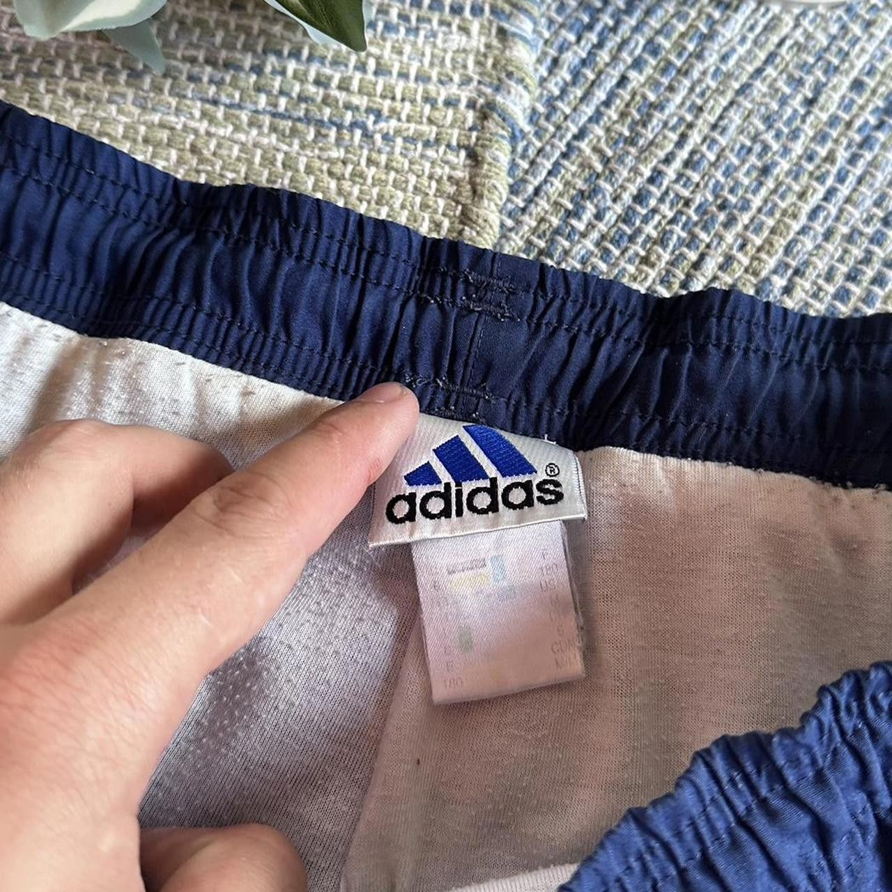 Adidas Vintage Y2K Adidas Three Stripes Baggy Nylon Track Pants Size US 32 / EU 48 - 4 Thumbnail