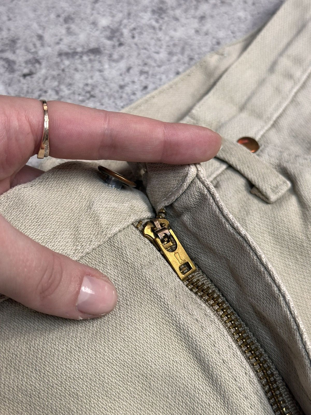Wrangler USA 80s Wrangler Beige Denim Pants Straight Fit 32 Size US 32 / EU 48 - 6 Thumbnail