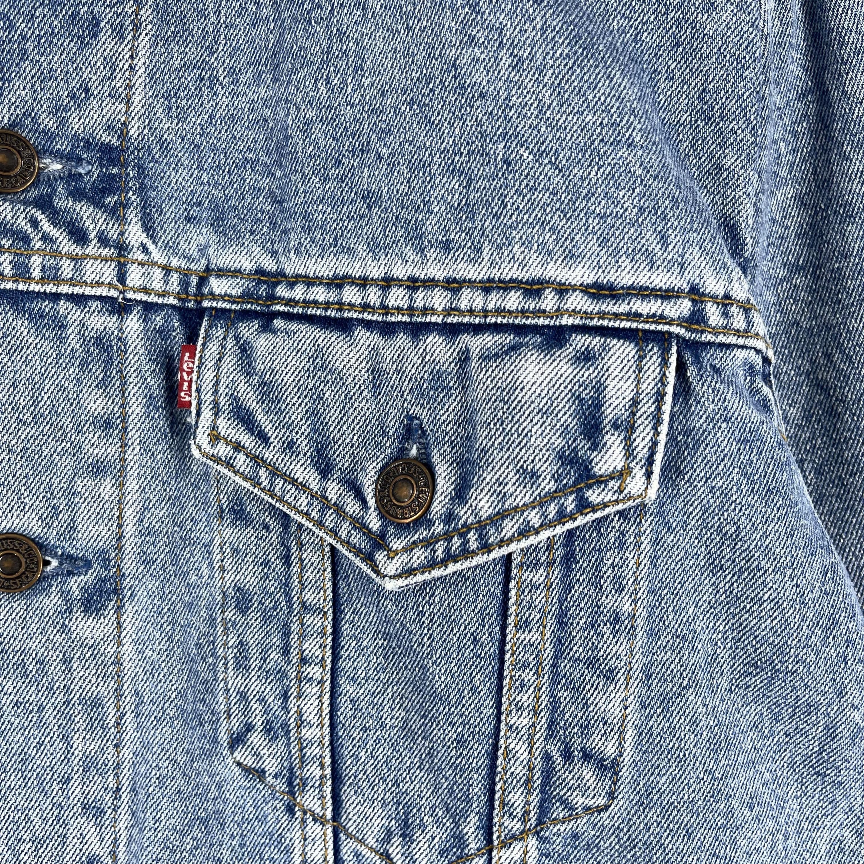 Levi's Vintage 90s LEVIS 70503 Denim Trucker Jacket Size US XL / EU 56 / 4 - 3 Thumbnail