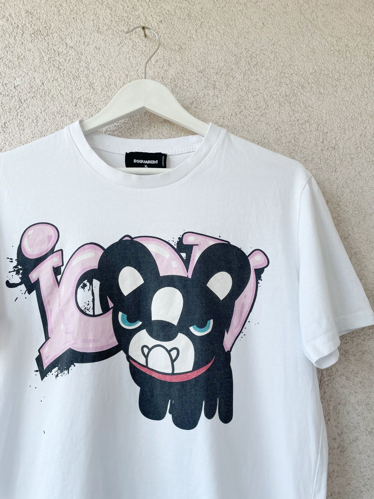 Dsquared2 Dsquared2 Dog ICON Big Logo White Men T-Shirt Size L-XL Size US L / EU 52-54 / 3 - 2 Thumbnail