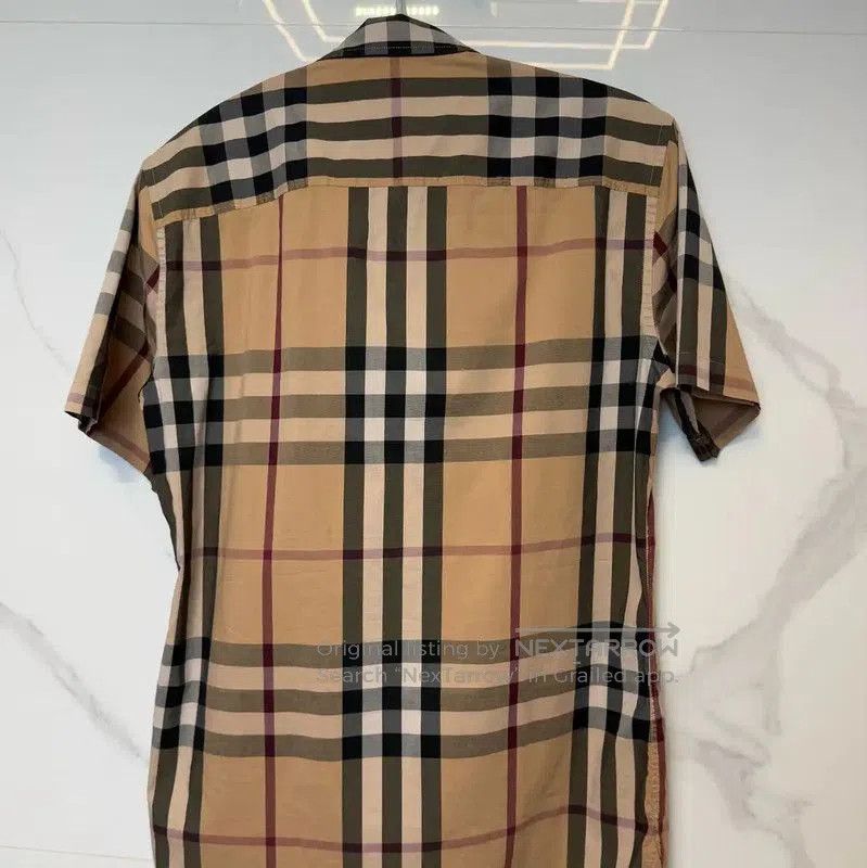 Burberry Burberry Short Sleeve Cotton Shirt in Khaki. Size US S / EU 44-46 / 1 - 2 Thumbnail