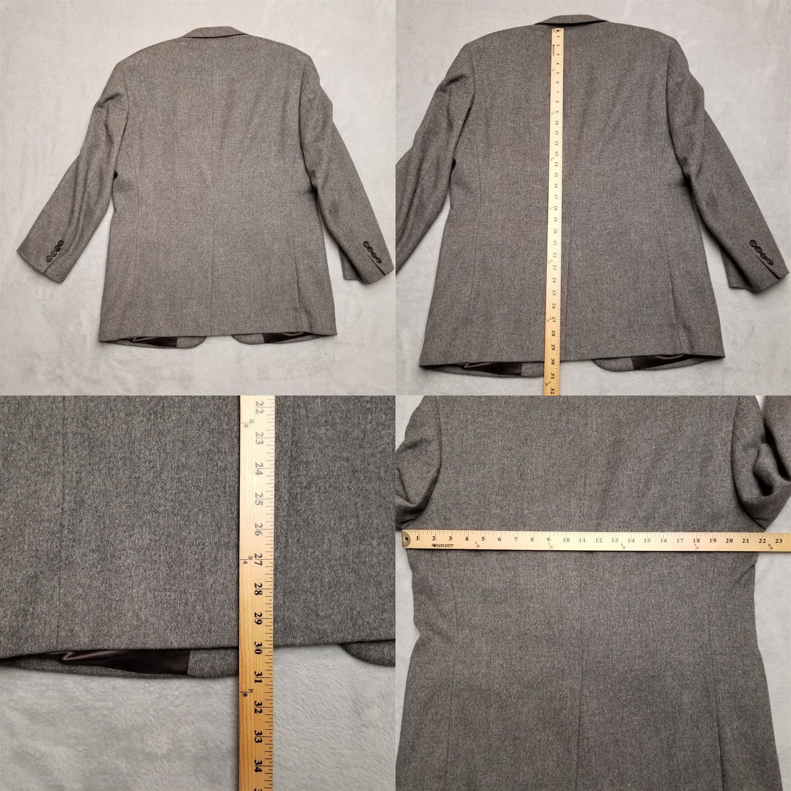 Camel VINTAGE Patrick James Blazer 40R Mens 40R Gray 100% Camel Hair Sport Jacket Casual Soft Size 40R - 8 Thumbnail